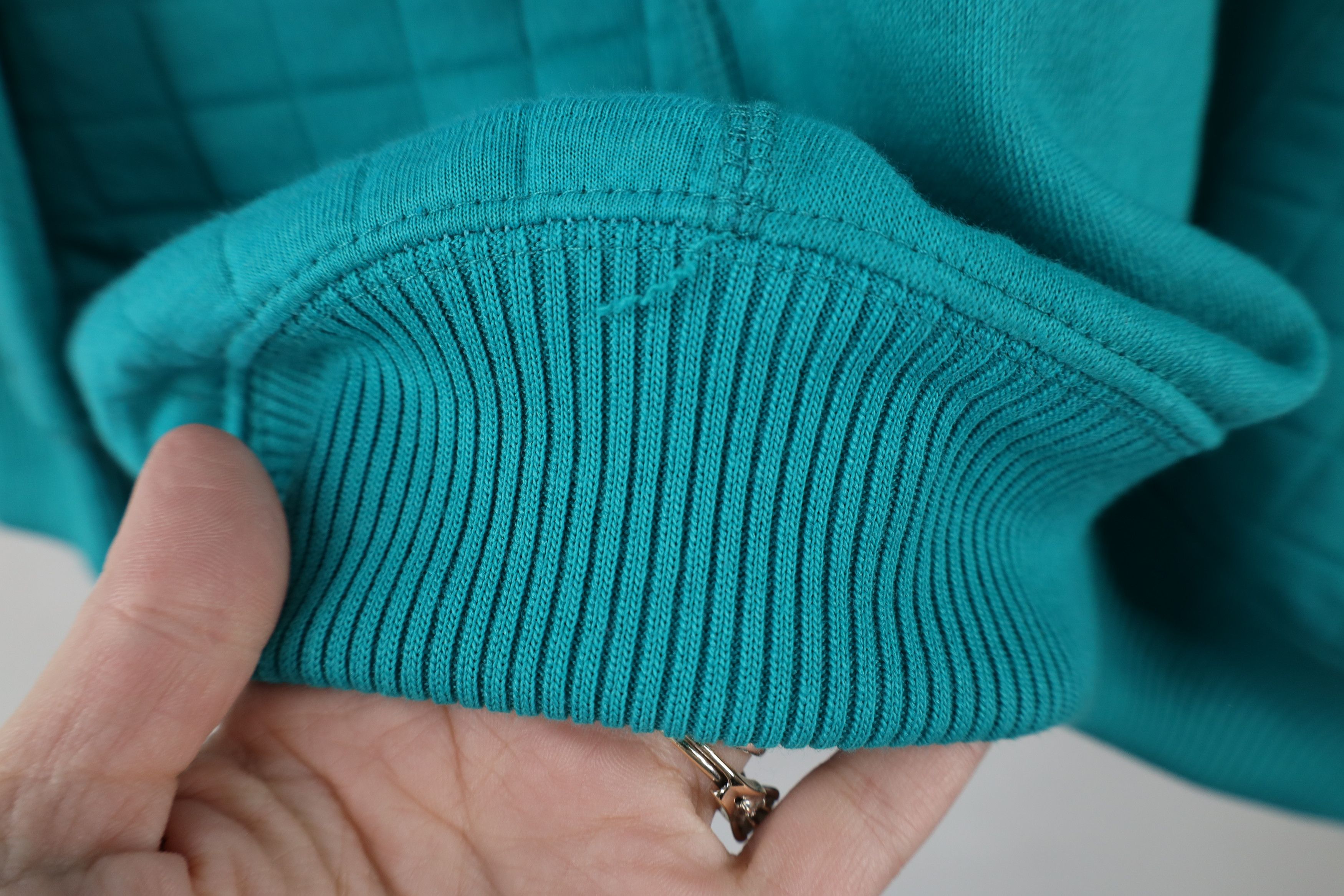 Vintage Deadstock Vintage 90s Streetwear Crewneck Sweatshirt Teal Size L / US 10 / IT 46 - 7 Thumbnail