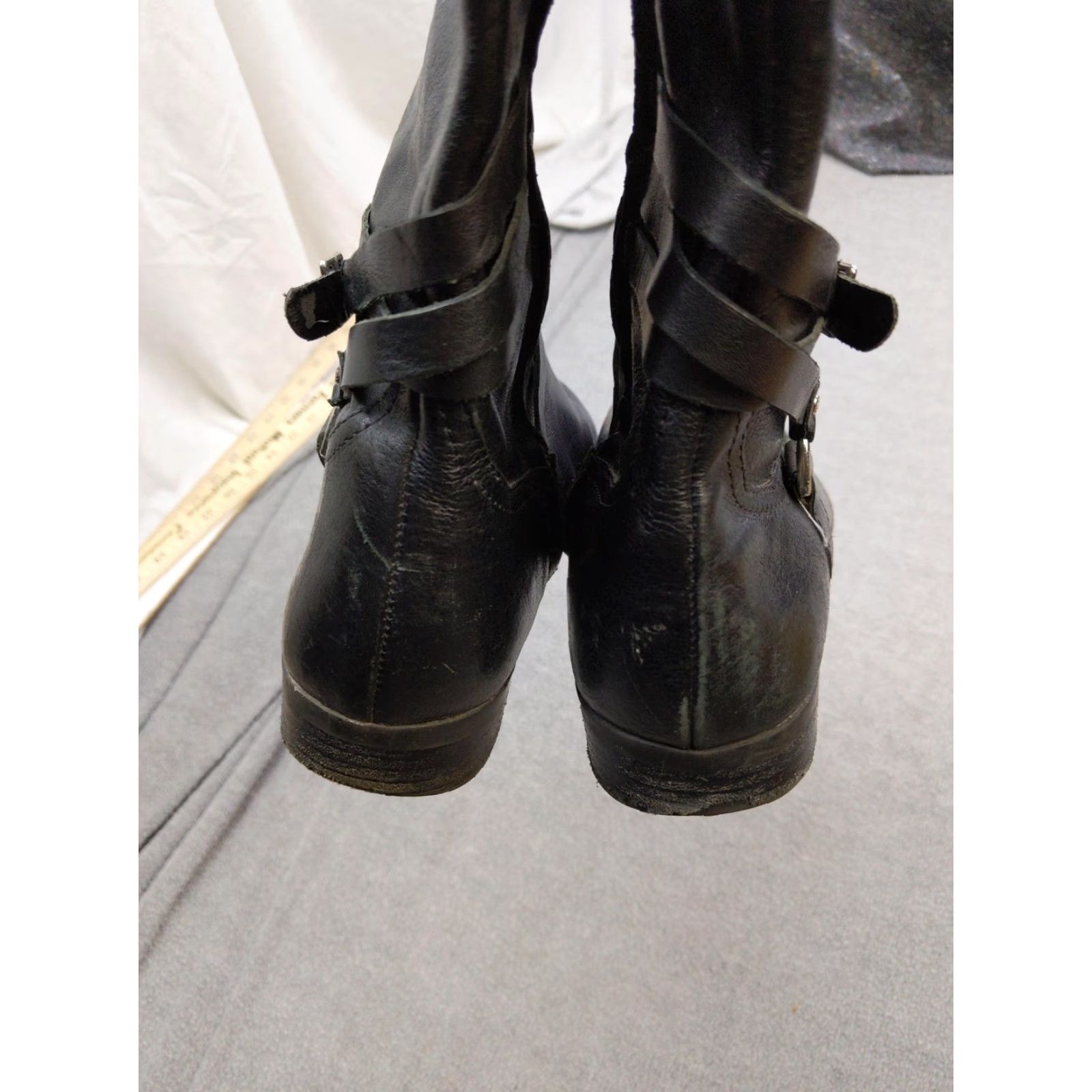 Ralph Lauren VINTAGE Lauren Ralph Lauren Boots Womens 8.5 Black Sonya Riding Harness 802143440 Size US 9 / IT 39 - 5 Thumbnail