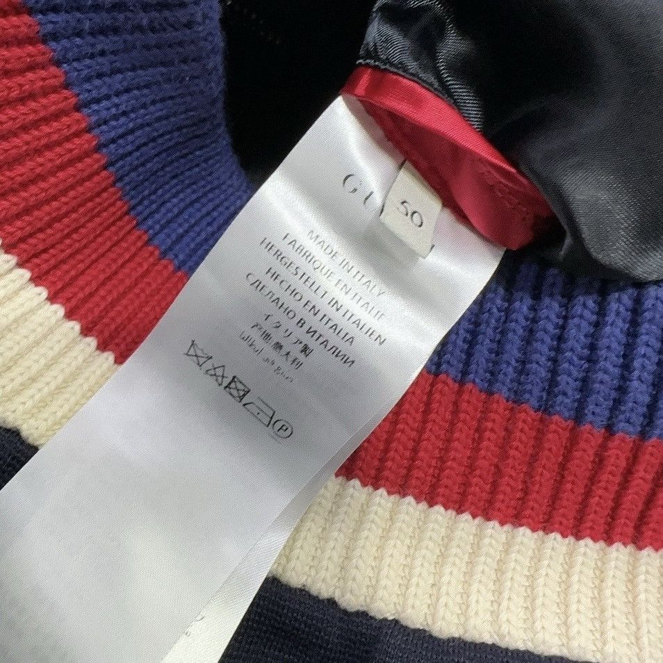 Gucci Gucci Wool Bomber Jacket Dark Blue Black Panther Patch Size US M / EU 48-50 / 2 - 4 Thumbnail