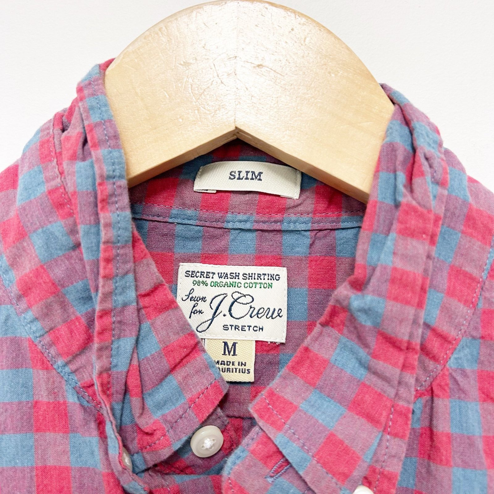 J.Crew J. Crew Plaid Organic Cotton Long Sleeve Button Down Sz M Size US M / EU 48-50 / 2 - 3 Thumbnail