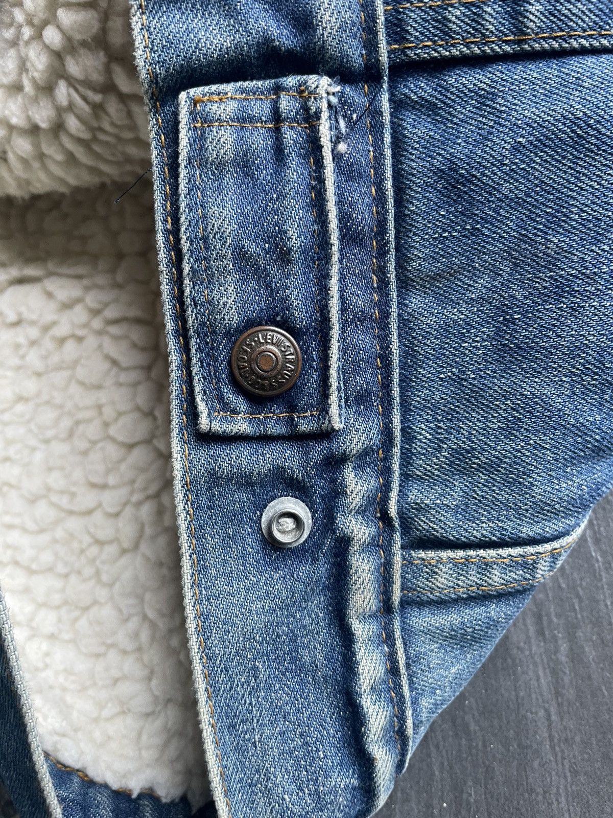 Levi's Vintage 70’s Levis 70605 Sherpa Denim Jacket Size US M / EU 48-50 / 2 - 18 Thumbnail