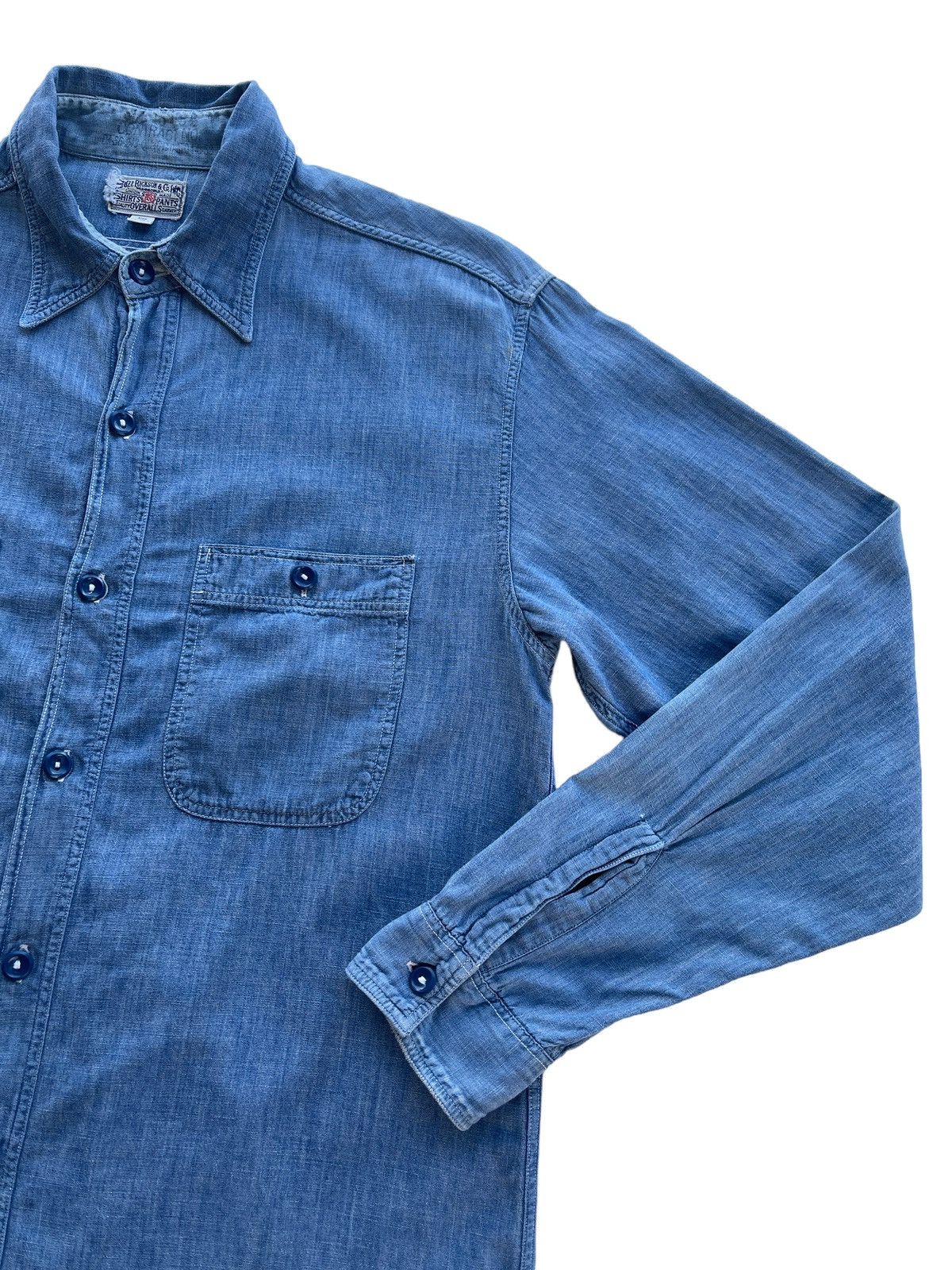 Buzz Rickson's Vintage Buzz Rickson USN Chambray Work Shirt Size US S / EU 44-46 / 1 - 9 Thumbnail