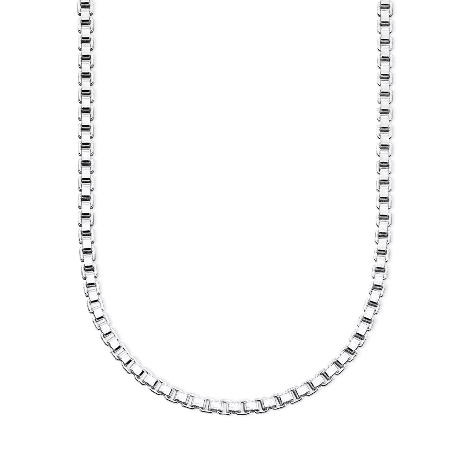 Giani Bernini Giani Bernini Sterling Silver Box Chain Necklace – 24" Size ONE SIZE - 4 Thumbnail