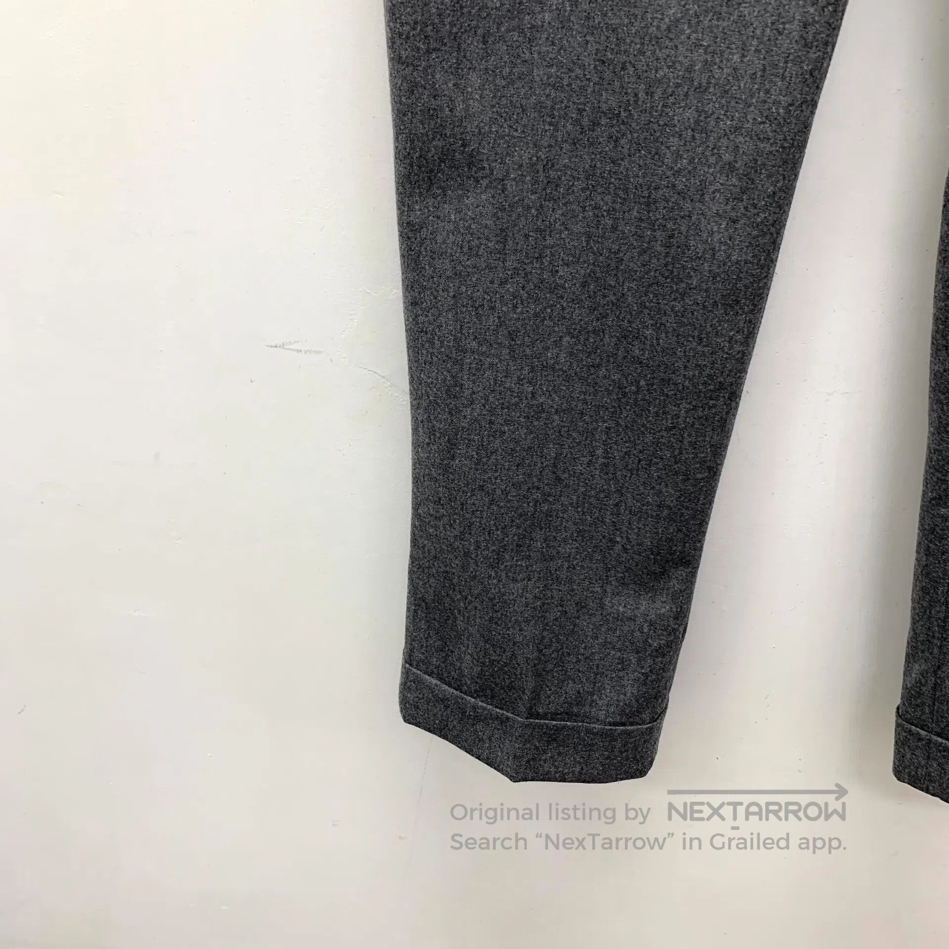 Brunello Cucinelli Brunello Cucinelli Charcoal Grey Wool Casual Trousers| Size US 30 / EU 46 - 5 Thumbnail