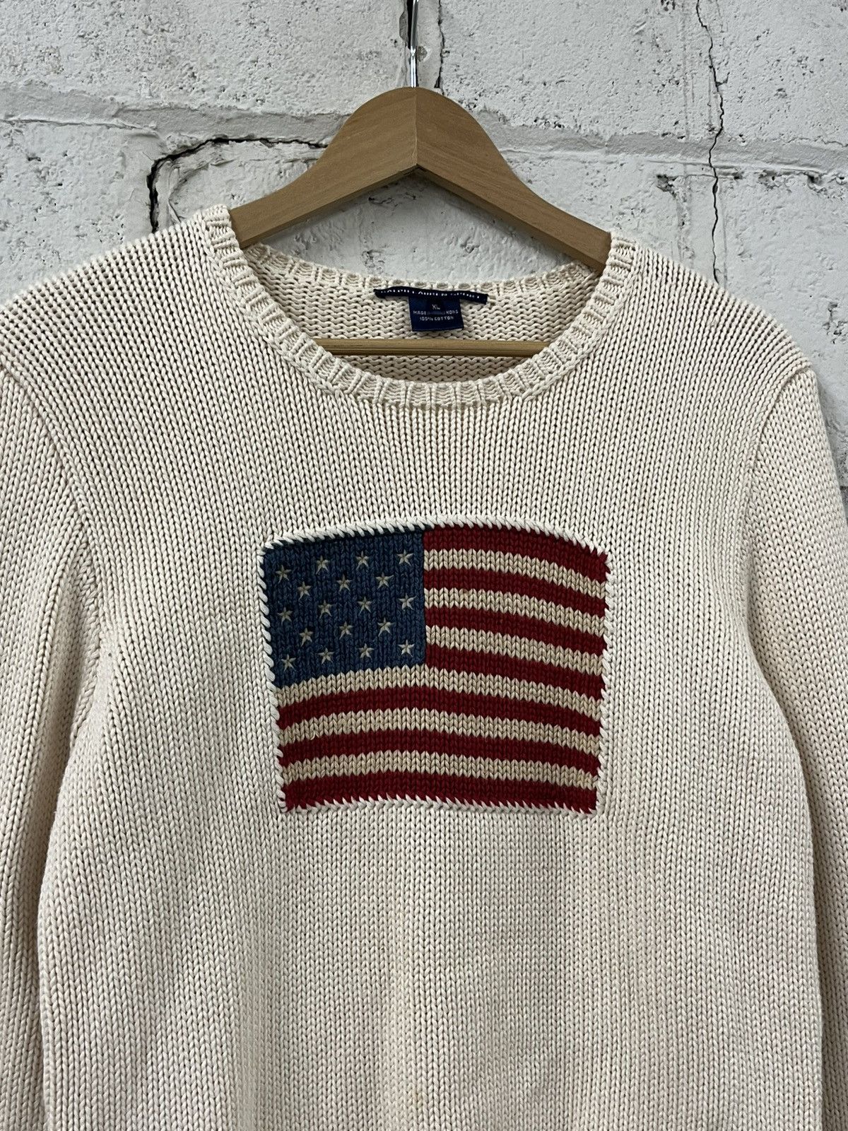 Polo Ralph Lauren Polo ralph Lauren rare vintage flag sweater 90s grail Size US XL / EU 56 / 4 - 5 Thumbnail