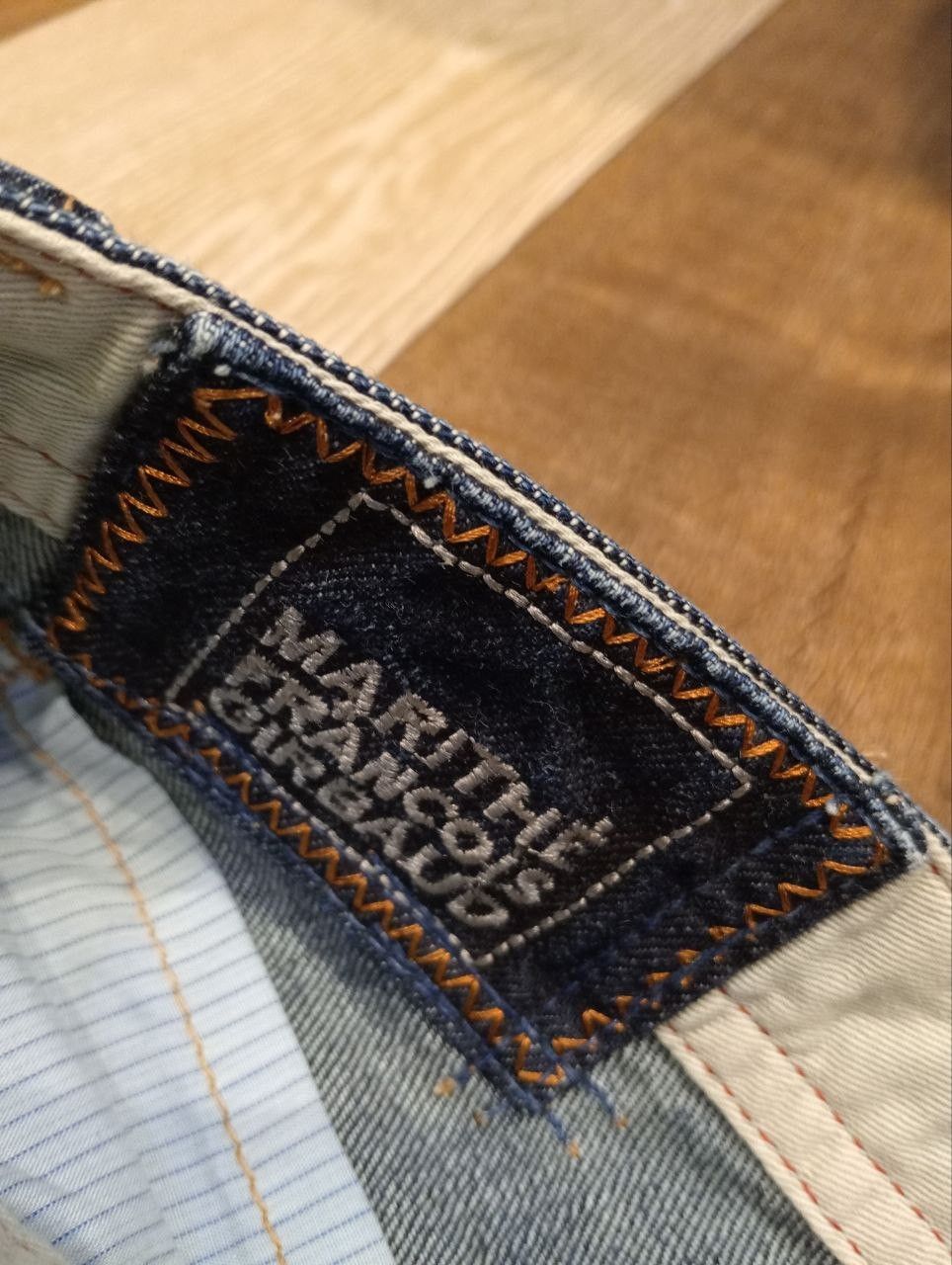 Marithe + Francois Girbaud MARITHE FRANCOIS GIRBAUD JEANS MULTI-BUTTON BLUE DENIM Size US 31 - 9 Thumbnail