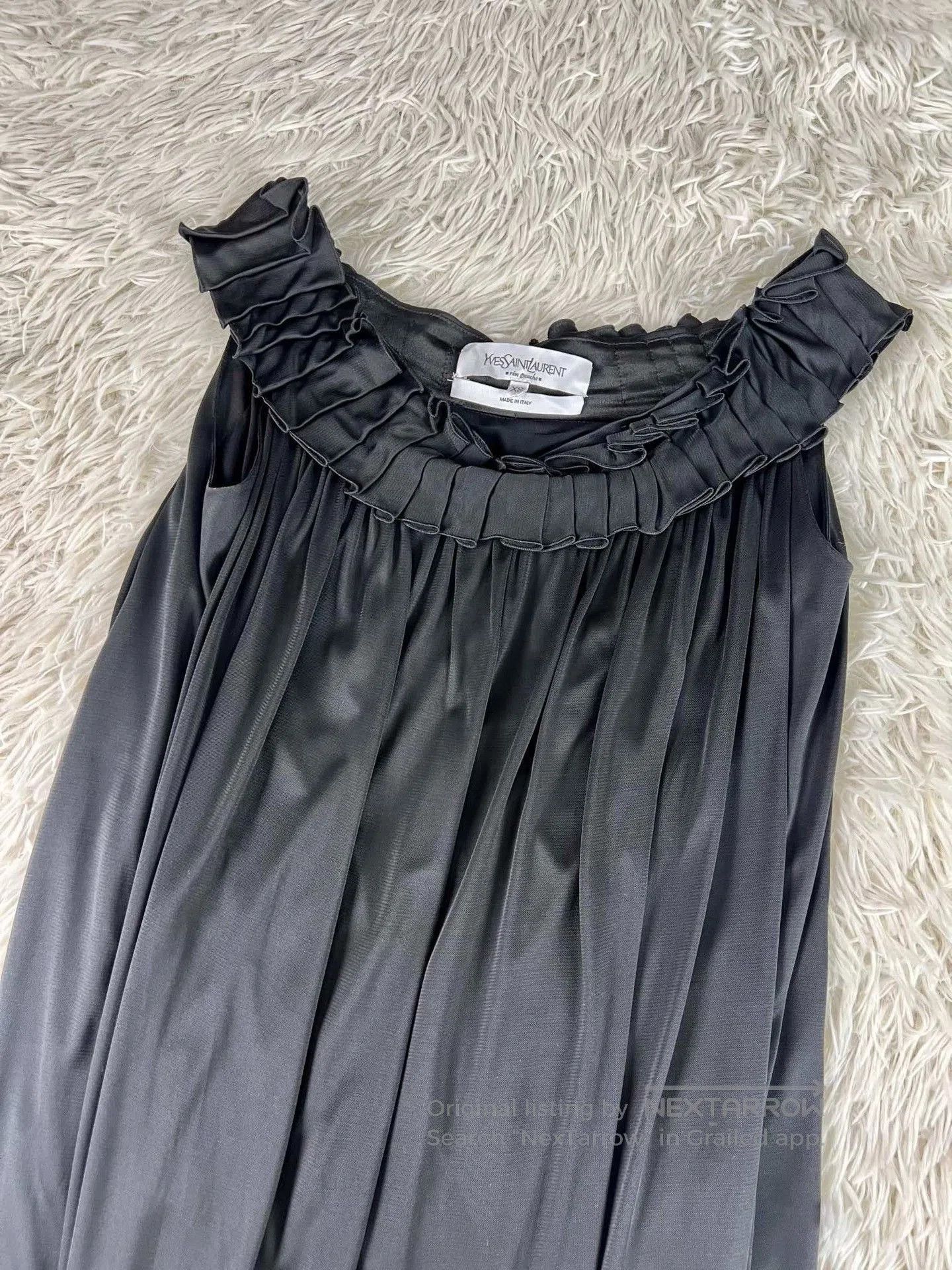 Saint Laurent Paris Yves Saint Laurent Black Sleeveless Maxi Dress. Size M / US 6-8 / IT 42-44 - 4 Thumbnail