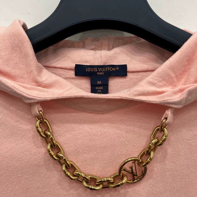 Louis Vuitton Louis Vuitton Pink chain hooded short sleeves Size US M / EU 48-50 / 2 - 3 Thumbnail