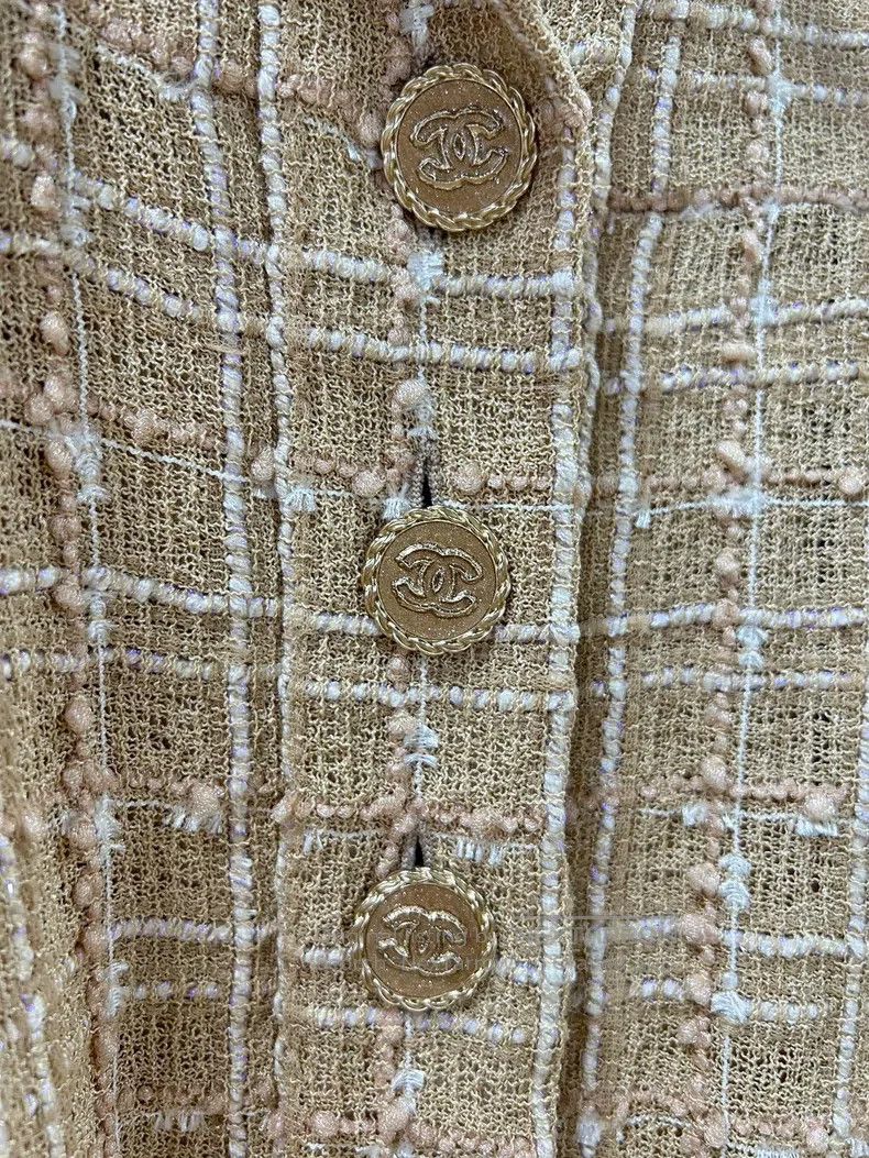 Chanel Chanel 19S Classic Beach Series Show Brown Blended Dress Size XS / US 0-2 / IT 36-38 - 3 Thumbnail