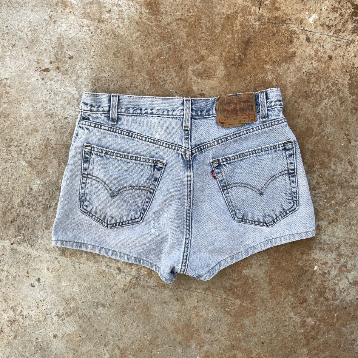 Levi's × Vintage Vintage 90s Levi’s Made In USA 505 Denim Jean Shorts Size US 34 / EU 50 - 7 Thumbnail
