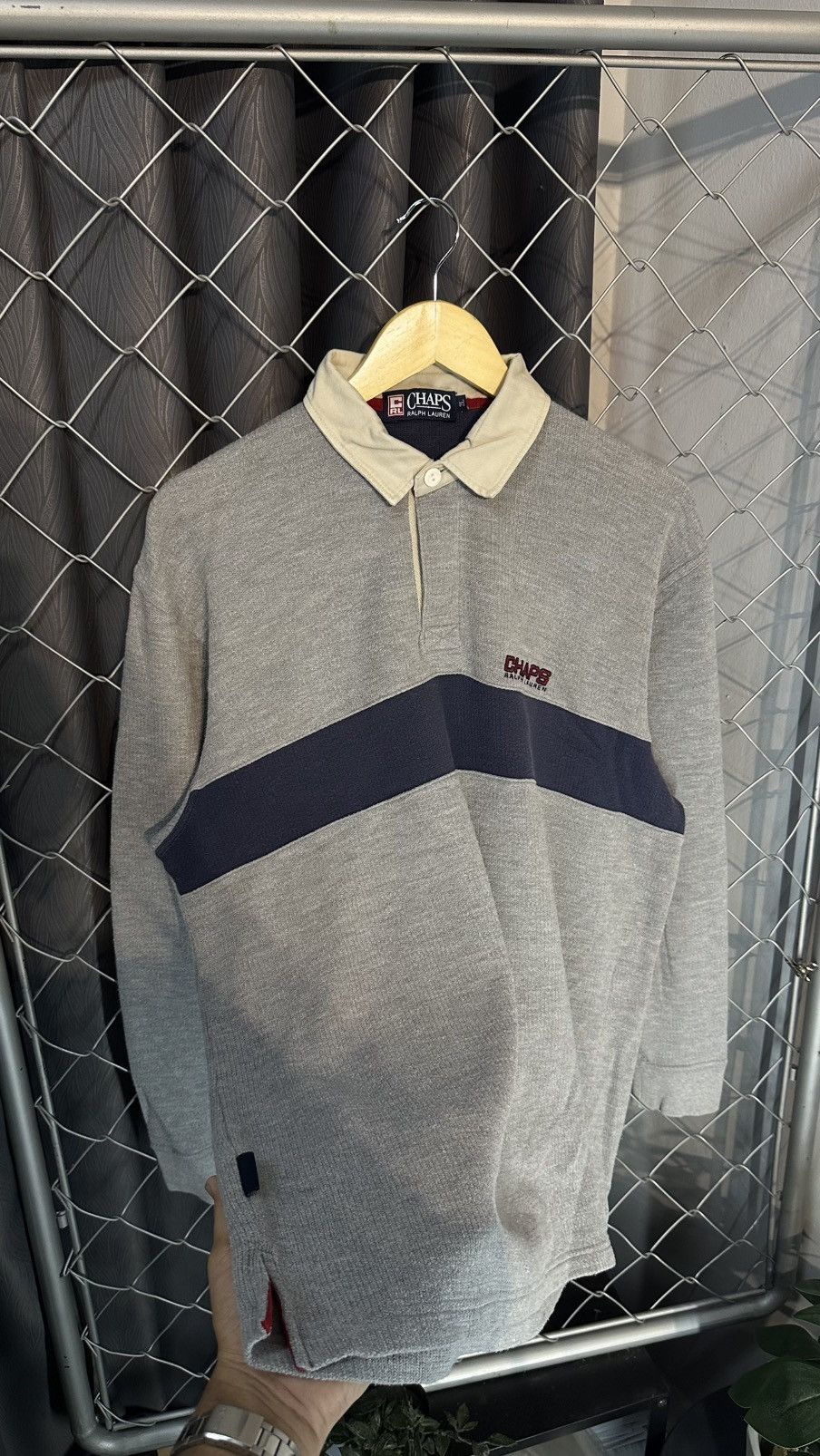 Chaps Ralph Lauren Vintage Chaps Ralph Lauren Rugby Polo Shirt Size US XL / EU 56 / 4 - 2 Thumbnail