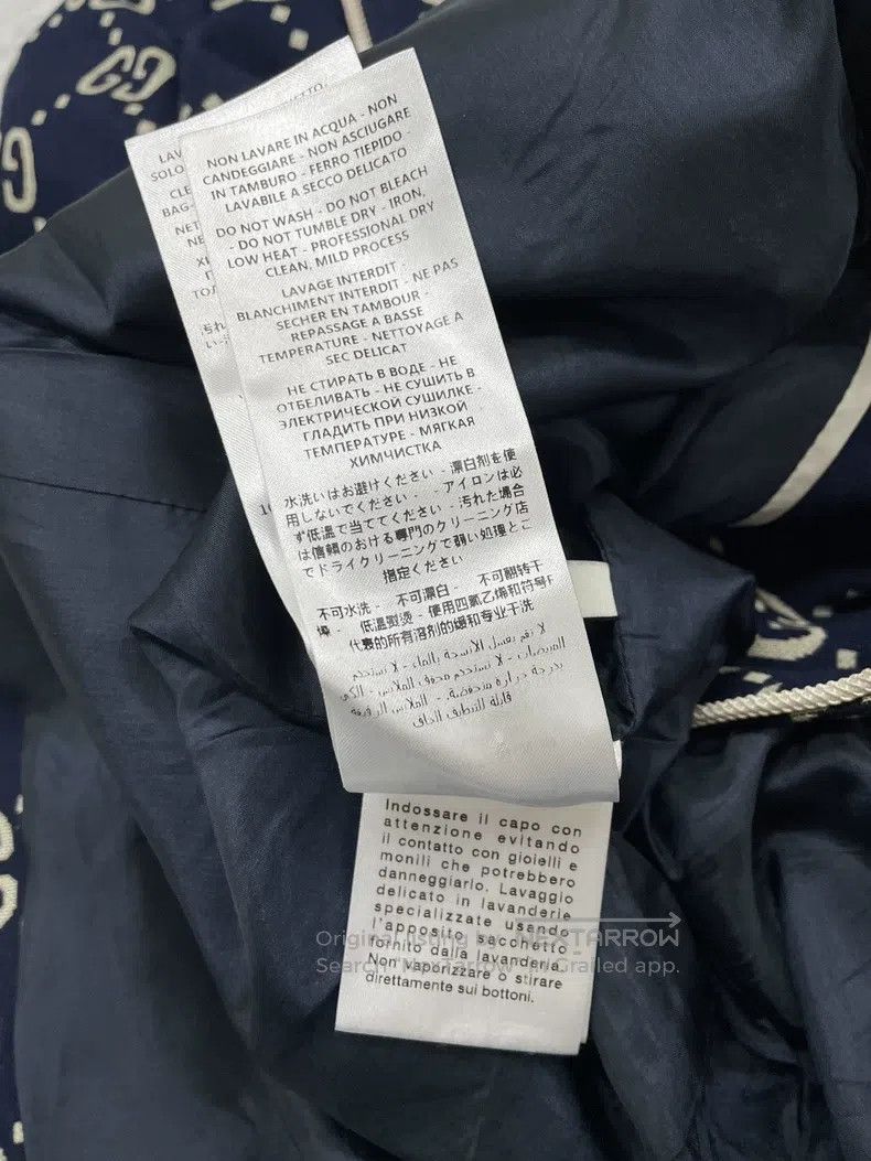 Gucci Gucci Blue full logo full double G coat jacket Size XS / US 0-2 / IT 36-38 - 7 Thumbnail