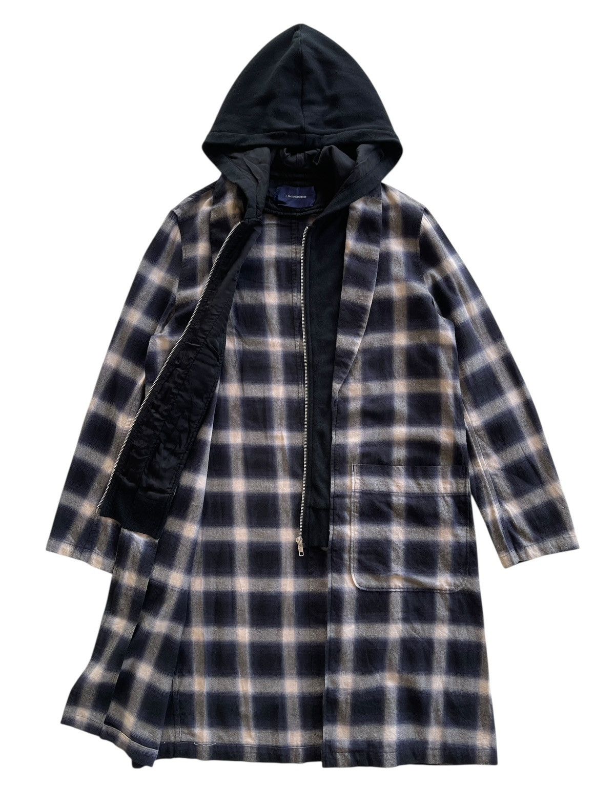 Undercover SS17 Undercover Layered Tartan Hooded Parka Size US M / EU 48-50 / 2 - 3 Thumbnail