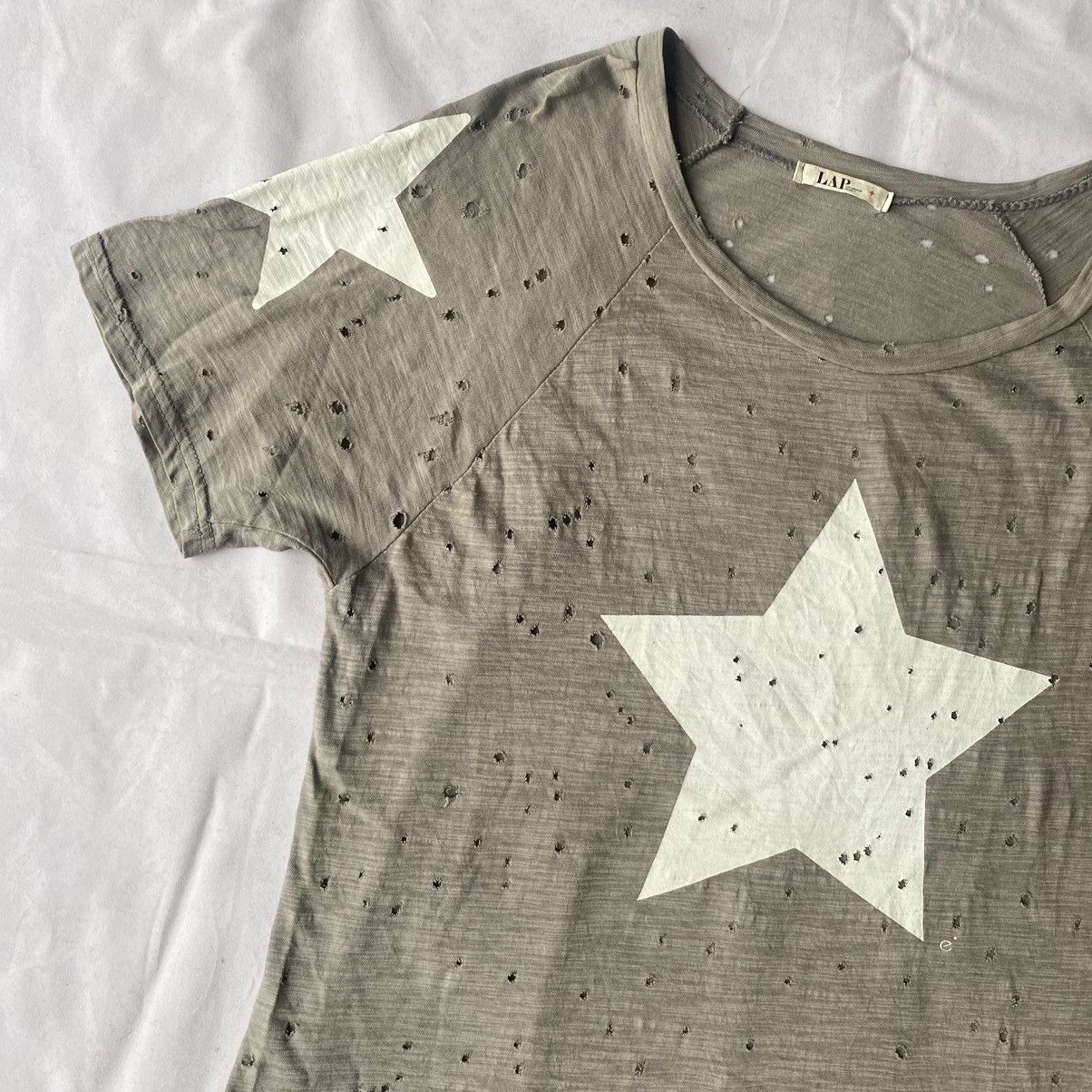 If Six Was Nine × Japanese Brand Y2K Distressed Star Print Vintage Punk Grunge Aesthetic Tees Size US M / EU 48-50 / 2 - 3 Thumbnail