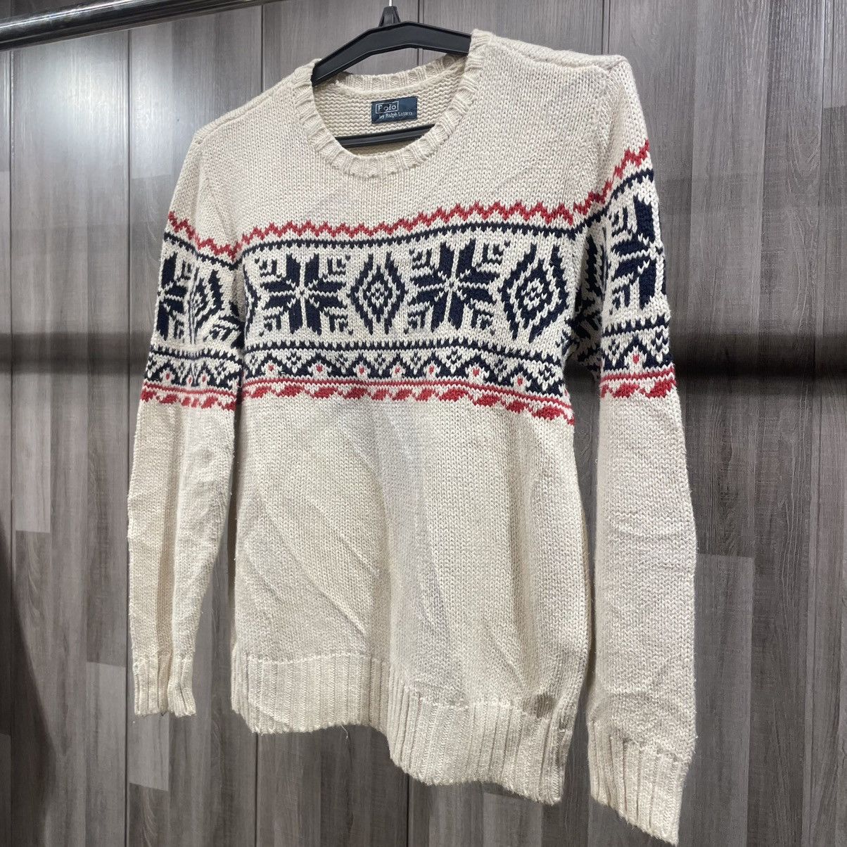 Polo Ralph Lauren Polo Ralph Lauren Cream Nordic Knit Sweater Size US M / EU 48-50 / 2 - 3 Thumbnail