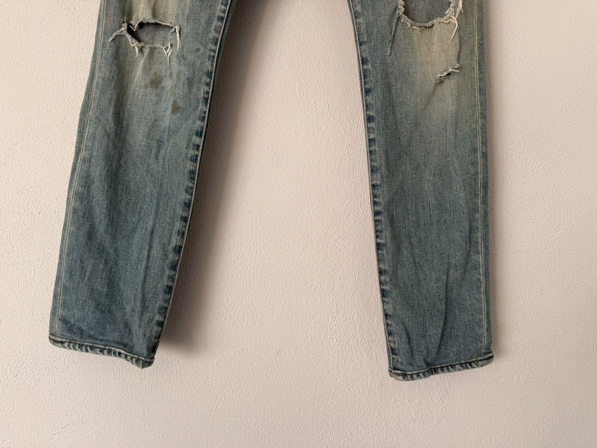 Saint Laurent Paris Distressed Skinny Jeans in Faded Indigo Size US 32 / EU 48 - 5 Thumbnail