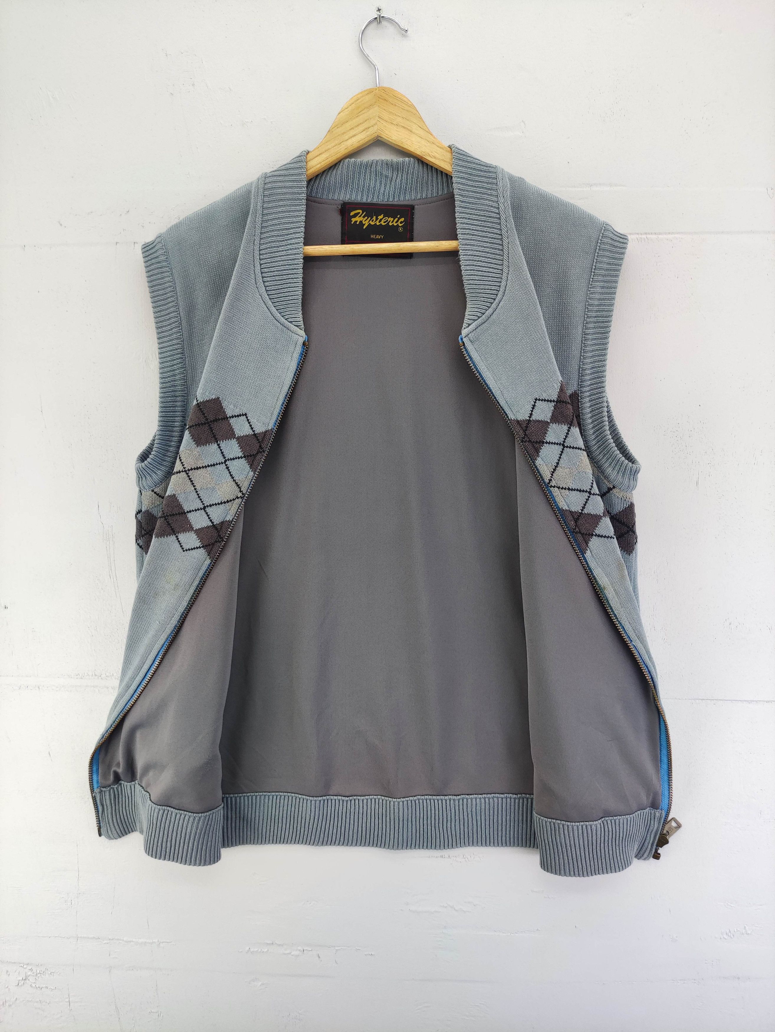 トップス HYSTERIC GLAMOUR archive knit vest Vintage Hysteric Glamour Knit Vest Zipper