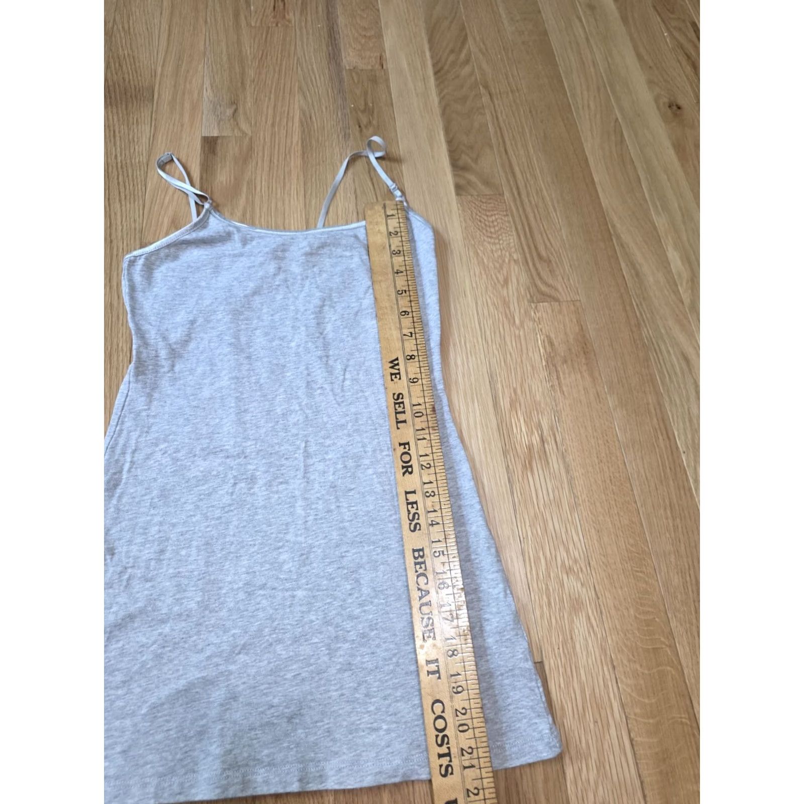 Vintage Ambiance Apparel Tank Top Women S Slim Cotton Spaghetti Strap Crew Neck Casual Grey Tunic Length Adjustable Strap Camisole Plain Sleeveless Size S / US 4 / IT 40 - 4 Thumbnail