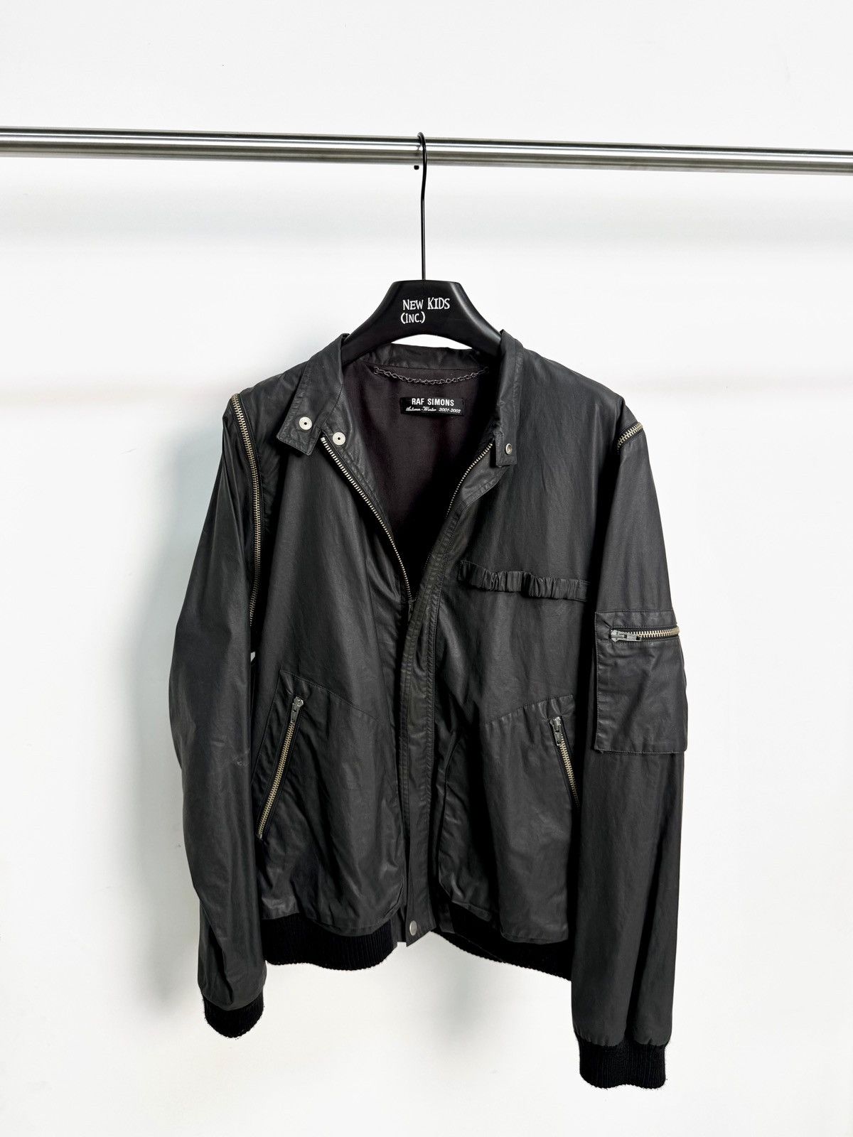 Raf Simons AW 2001 Riot! Riot! Riot! Patched Bomber | Grailed