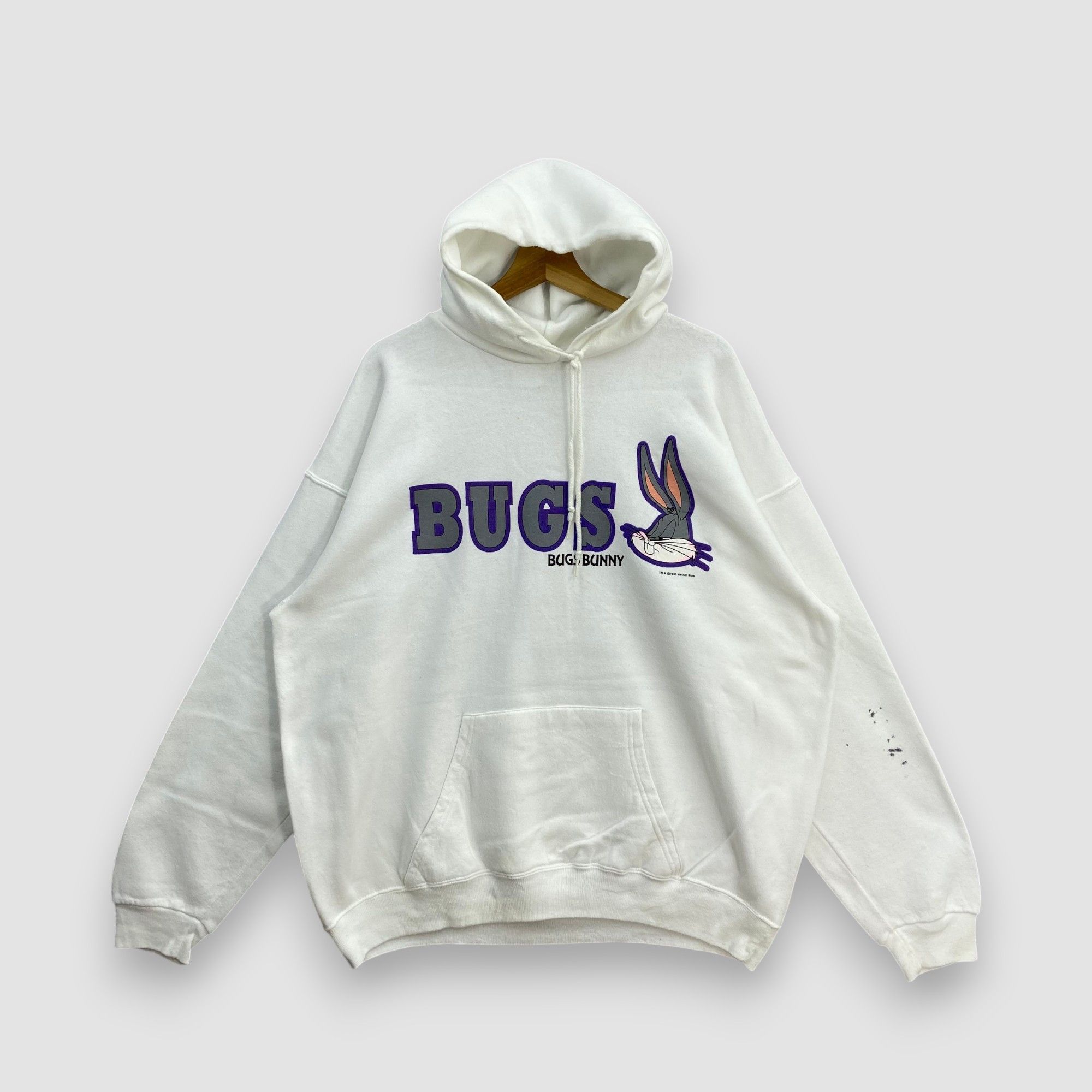Vintage Vintage 90 Looney Tunes Bugs Bunny Hoodie Sweater USA Size US XXL / EU 58 / 5 - 1 Thumbnail