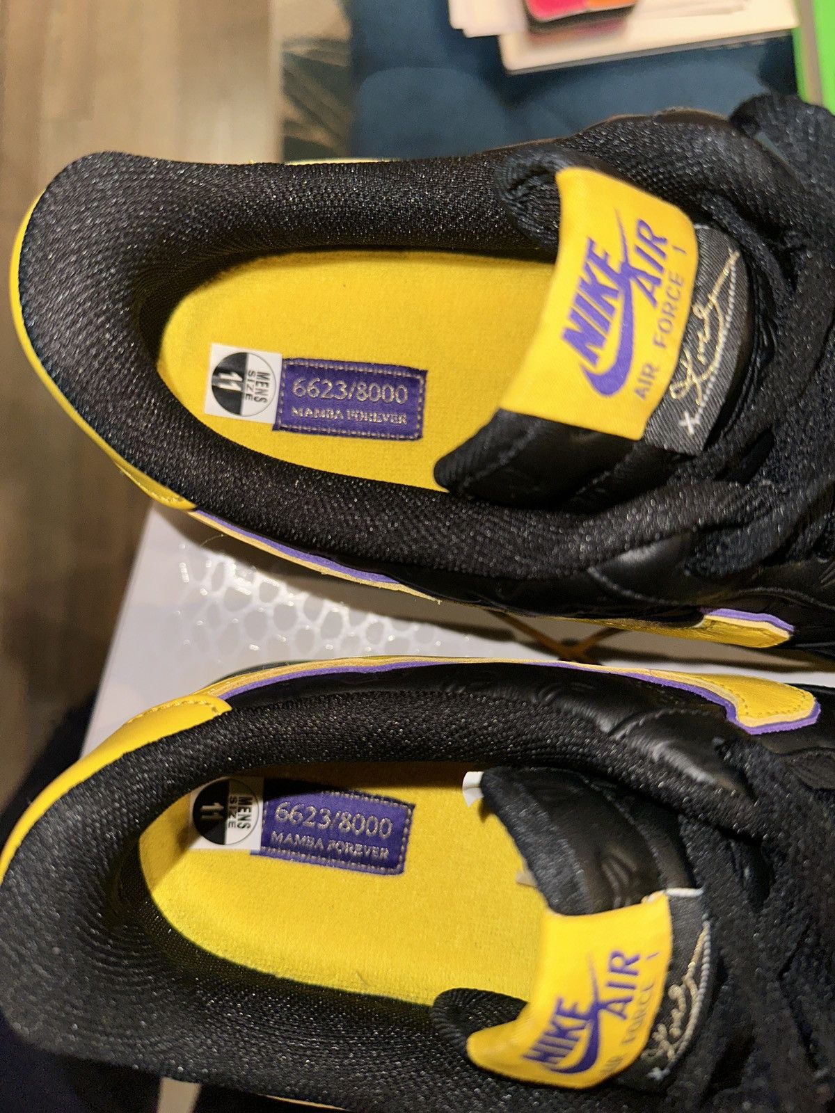 Nike Nike Air Force 1 Low Kobe Bryant Lakers Away Size US 11 / EU 44 - 7 Thumbnail