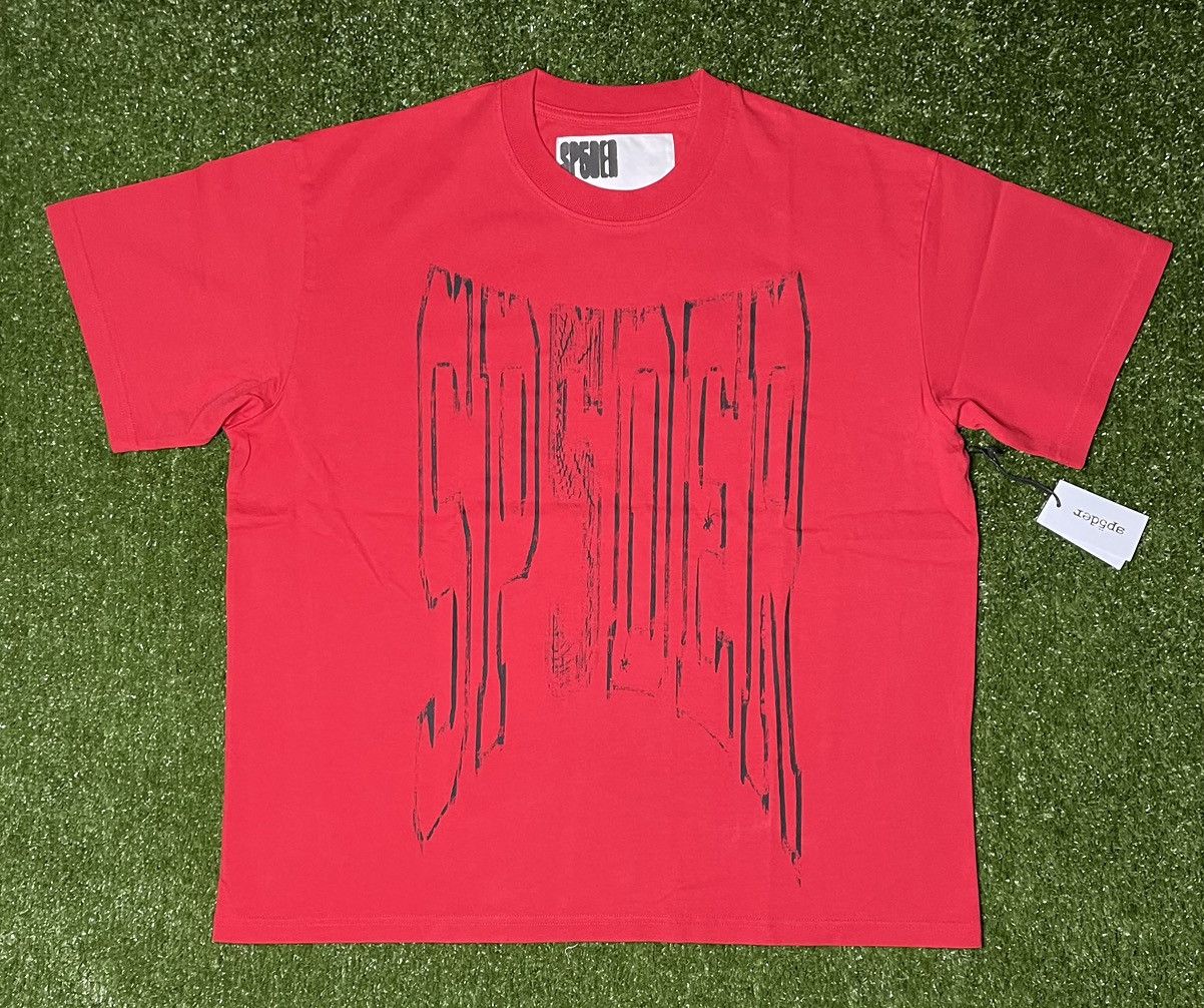 Sp5der Sp5der Worldwide Red Diffused Collegiate T-Shirt Size US M / EU 48-50 / 2 - 1 Thumbnail