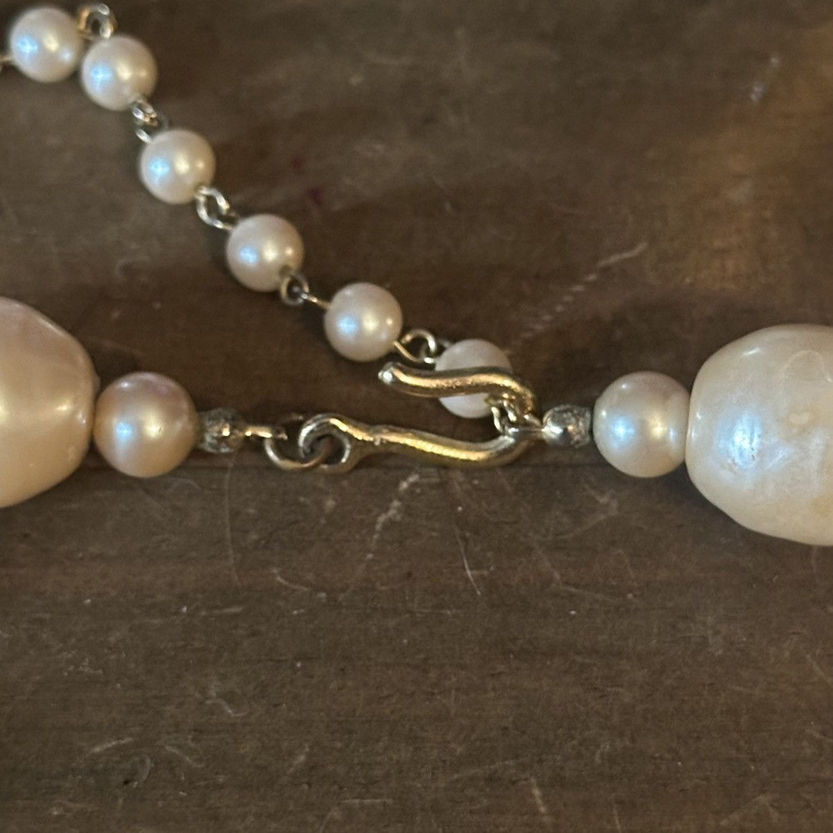 Vintage Vintage chunky faux freshwater pearl necklace Size ONE SIZE - 3 Thumbnail