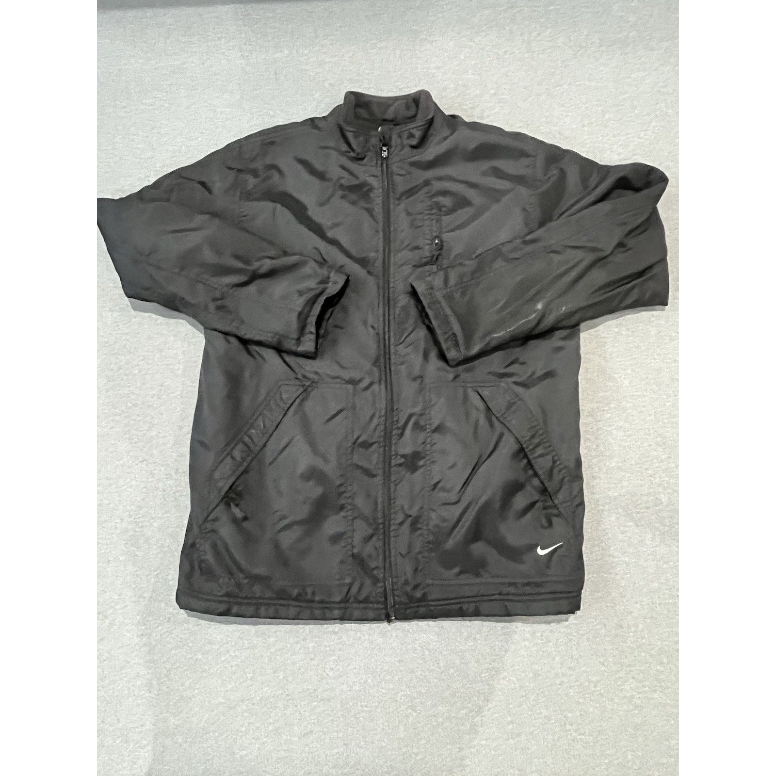 Nike Vintage Nike Jacket Men's Size Med Black Zip Gray Tag Y2K Size US M / EU 48-50 / 2 - 1 Thumbnail