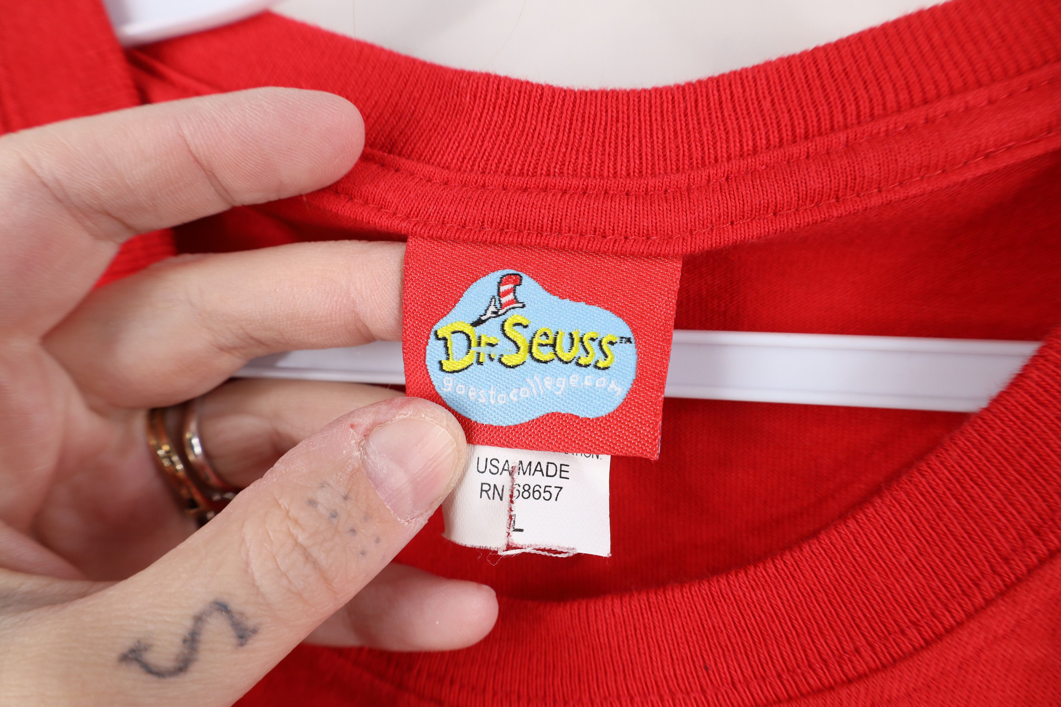 Vintage Vintage Y2K Dr Seuss Christmas Grinch Long Sleeve T-Shirt Size US L / EU 52-54 / 3 - 9 Thumbnail