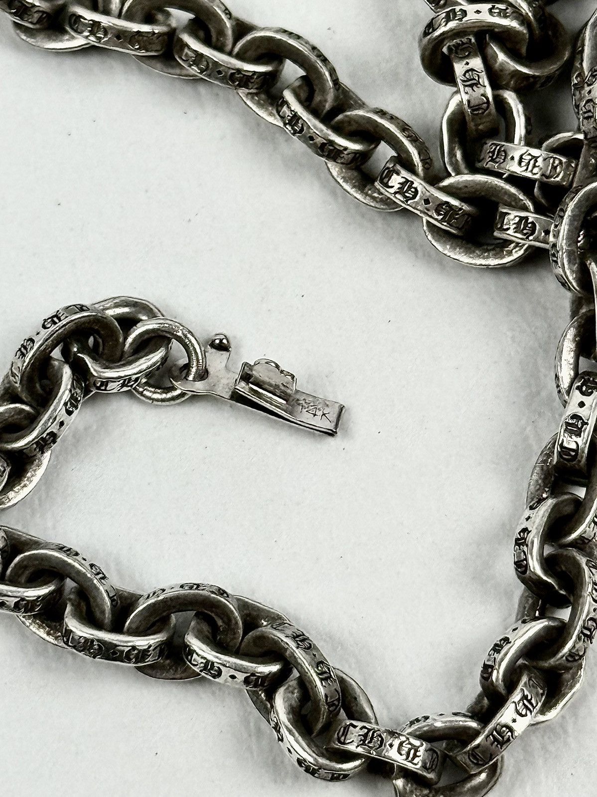 Chrome Hearts Chrome Hearts - Paper Chain - Silver Necklace 18" Size ONE SIZE - 14 Thumbnail