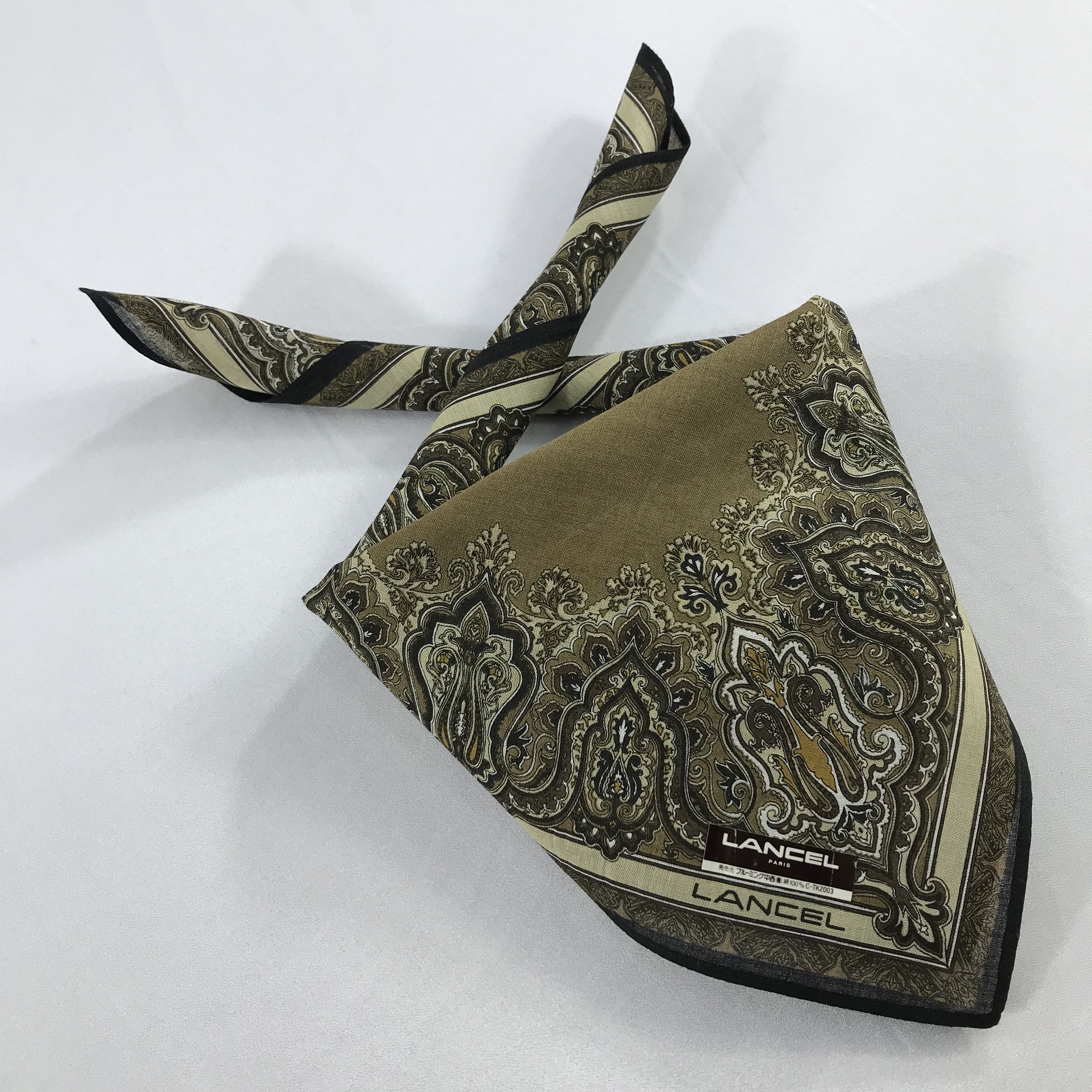 Lancel × Vintage Lancel Bandana / Handkerchief / Neckerchief - S2160 Size ONE SIZE - 4 Thumbnail