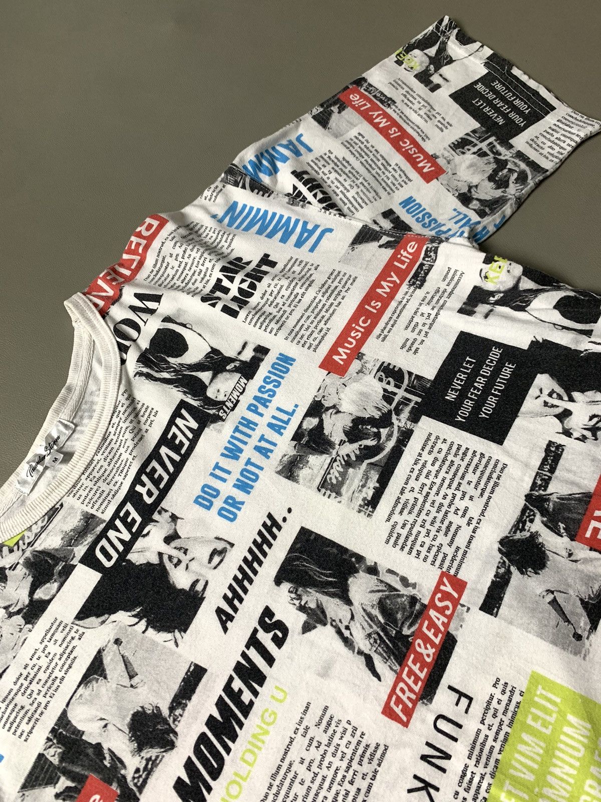 Hysteric Glamour × If Six Was Nine × Japanese Brand Thunder Storm Fullprinted Poem Tshirt Size US M / EU 48-50 / 2 - 5 Thumbnail