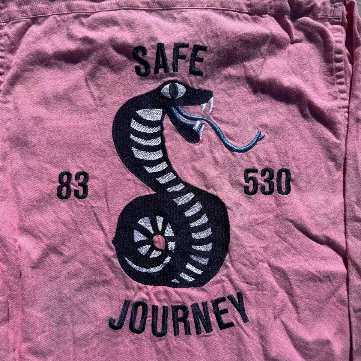 Other Reception Garment-Dyed Pink Overshirt w/ Embroidery Size US M / EU 48-50 / 2 - 6 Thumbnail