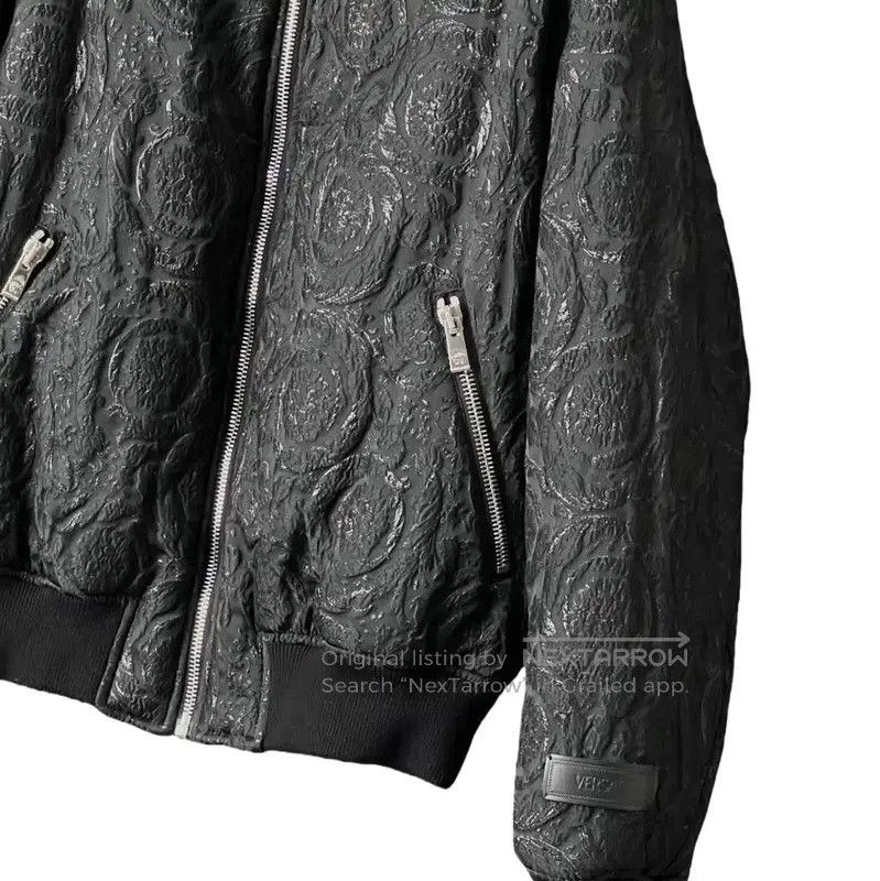 Versace Versace Embossed Black Long Sleeve Jacket . Size US M / EU 48-50 / 2 - 5 Thumbnail