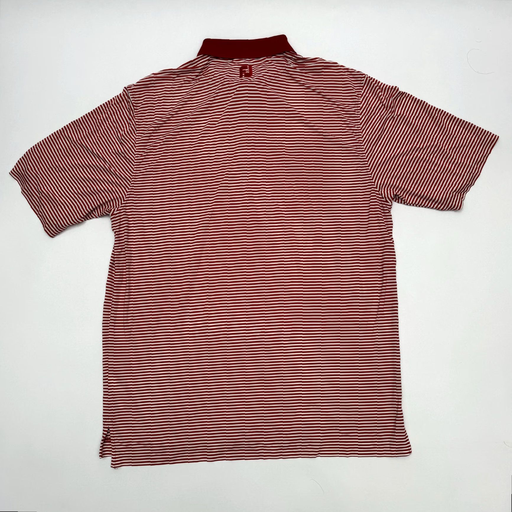 Footjoy Foot Joy FJ Mens XL Red Striped Athletic Polo Shirt Golf Size US XL / EU 56 / 4 - 4 Thumbnail