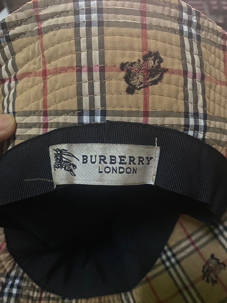 Burberry Burberry Monogram Logo Hat (CP012) Size ONE SIZE - 3 Thumbnail