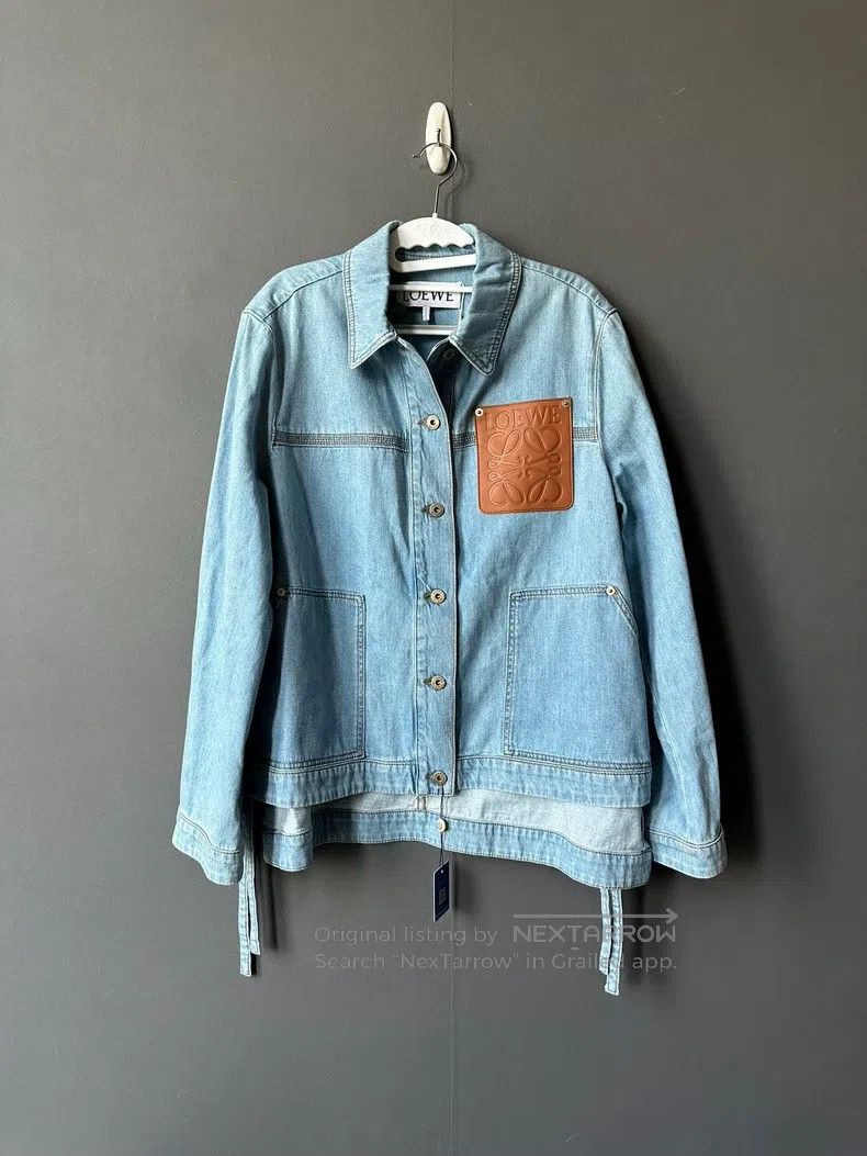Loewe Loewe Leather patch denim jacket Size XS / US 0-2 / IT 36-38 - 1 Thumbnail