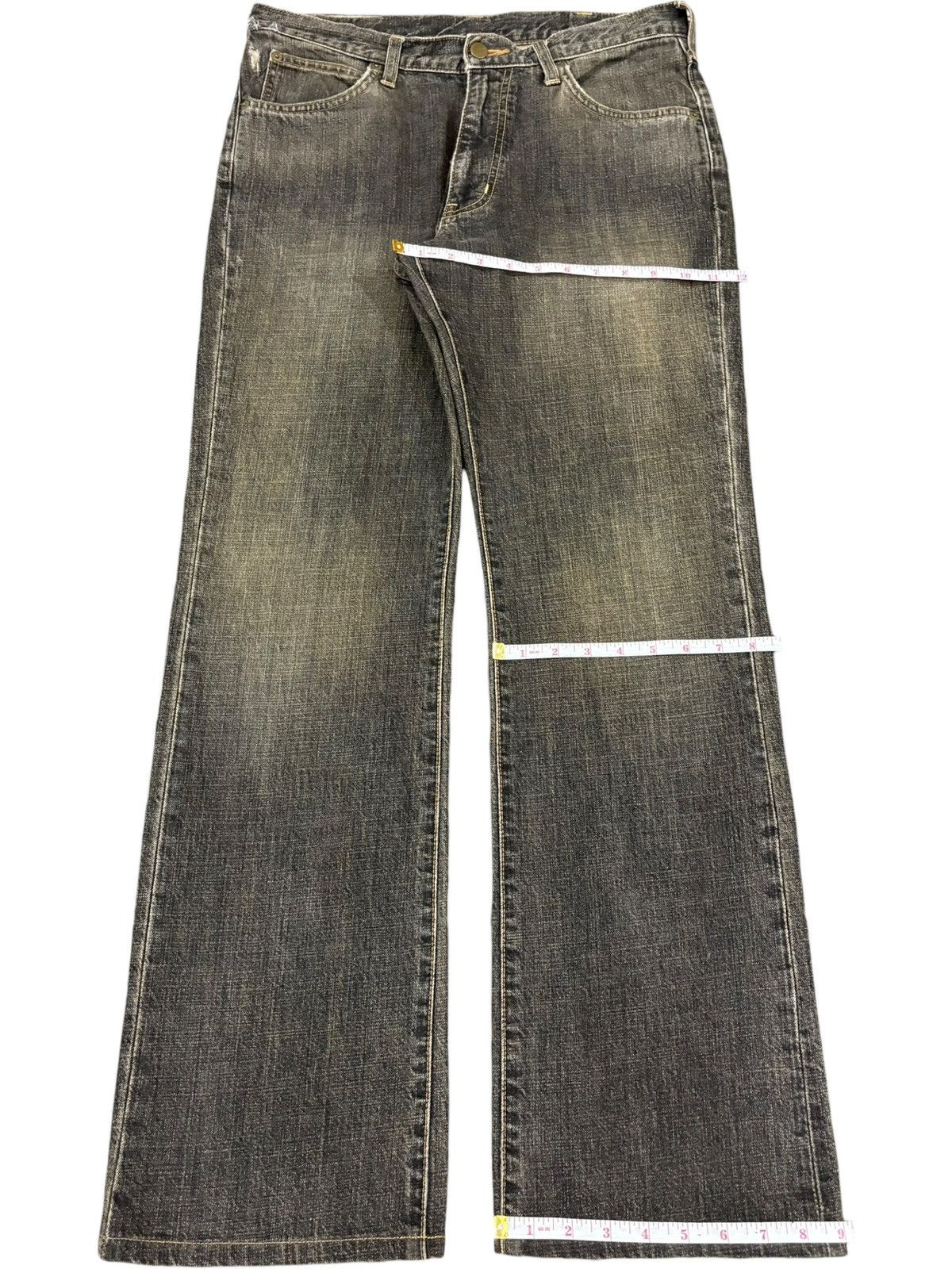 Wrangler Vintage Wrangler Mud Wash Distressed Flare Jeans Size US 32 / EU 48 - 12 Thumbnail