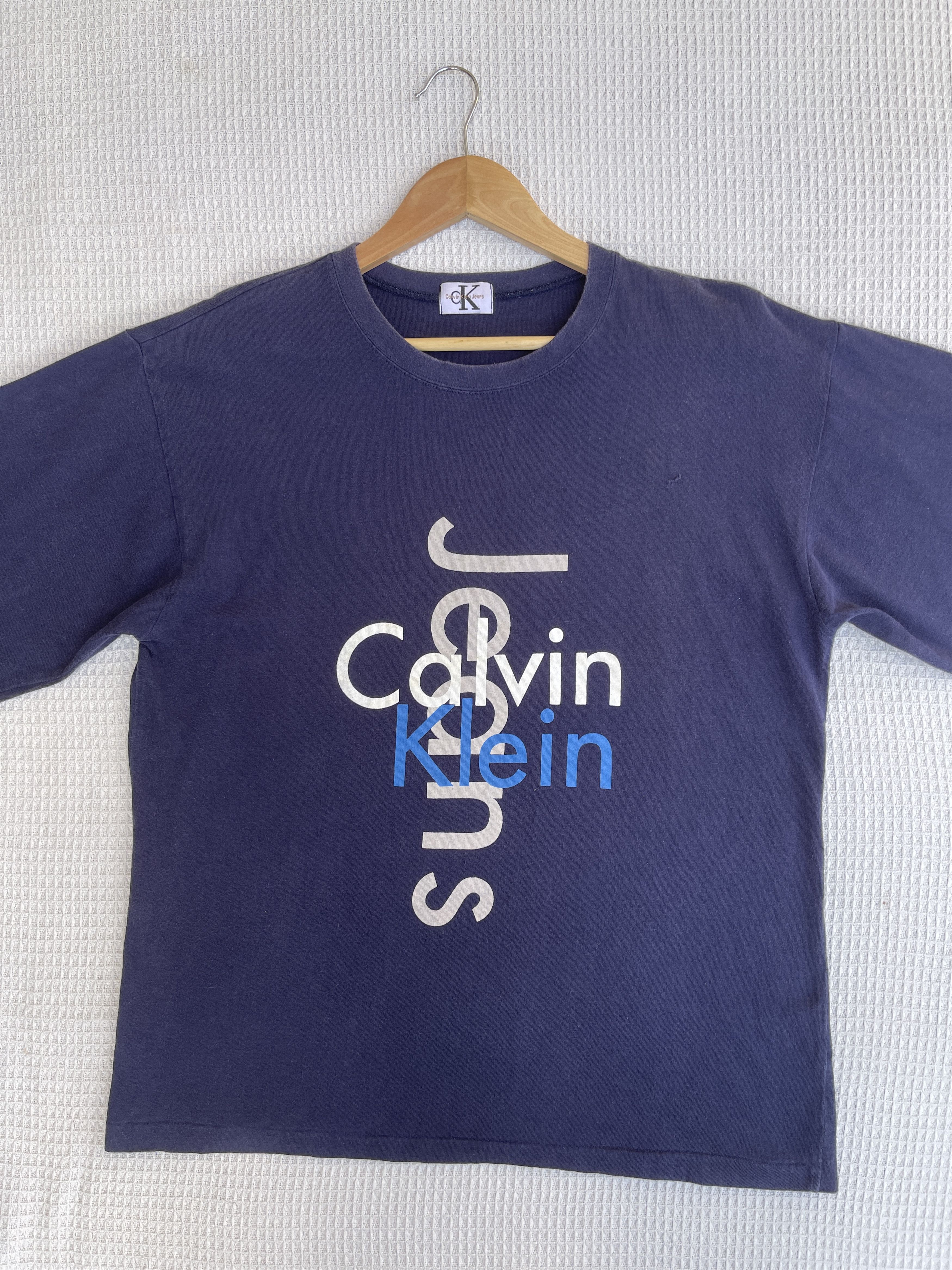 Calvin Klein Rare🔥Vintage 90s Calvin Klein CKJ T-Shirt Size US L / EU 52-54 / 3 - 10 Thumbnail