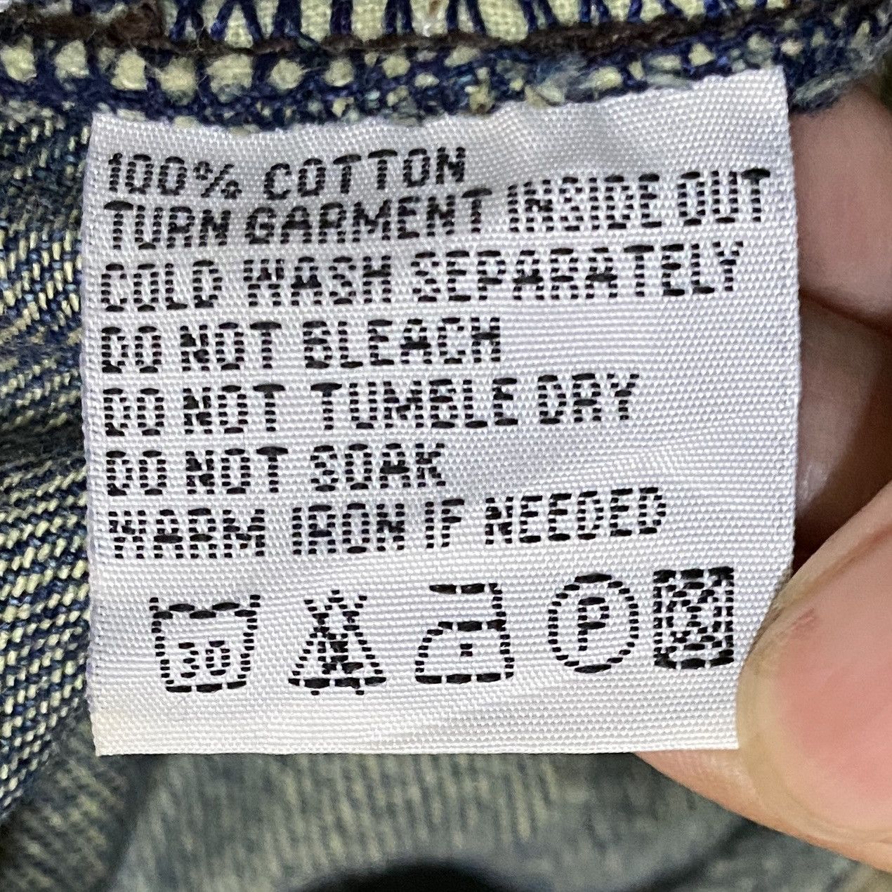 Japanese Brand Very Rare Design Vintage Brand Tough Jeans 2000s Size US 30 / EU 46 - 14 Thumbnail