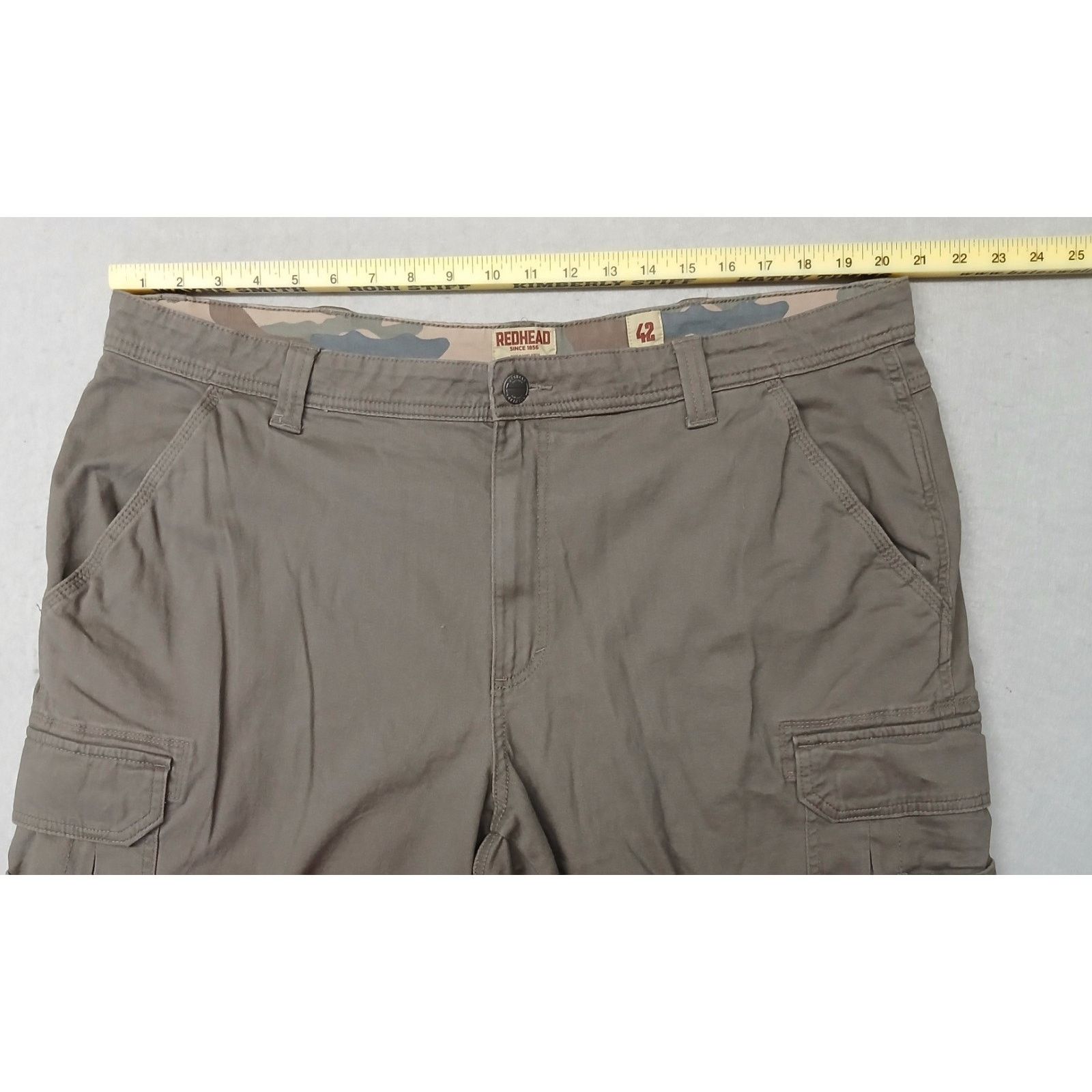 Redhead Red Head (42) Men's Gray Cargo Relaxed Shorts Size US 42 / EU 58 - 2 Thumbnail
