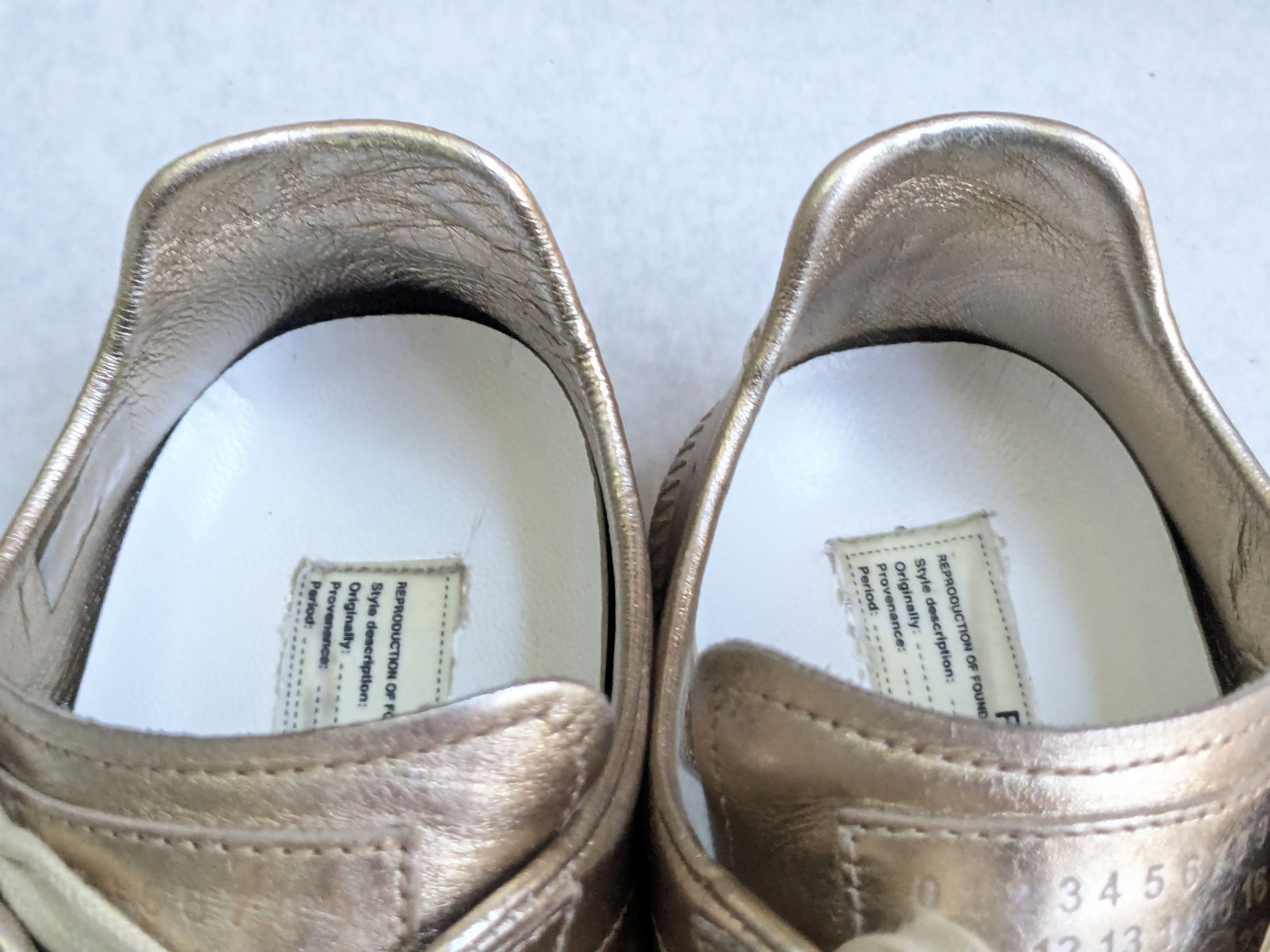 Maison Margiela Maison Margiela GAT Replica Gold 11 44 Low Tops Size US 11 / EU 44 - 7 Thumbnail