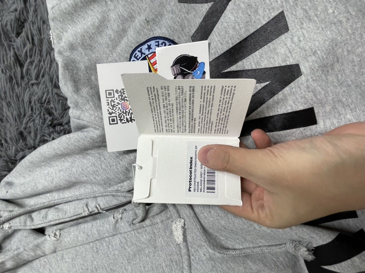 PROJECT G/R Protocol Index Reconstructed Zip Hoodie Melange Grey Size US S / EU 44-46 / 1 - 10 Thumbnail