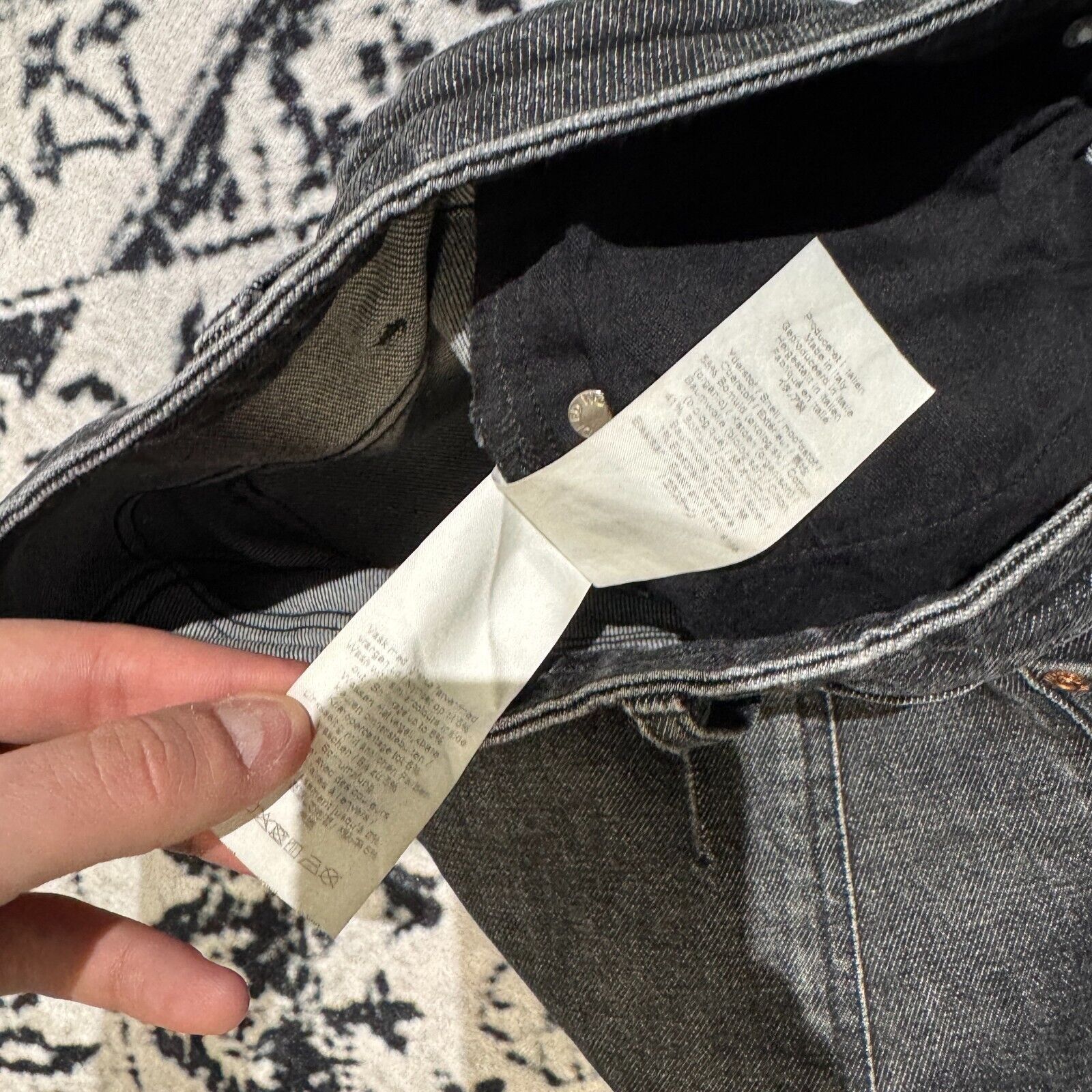 Vintage × Won Hundred Vintage Won Hundred Unisex Black Cotton Denim Pants Size W30 Size US 30 / EU 46 - 8 Thumbnail