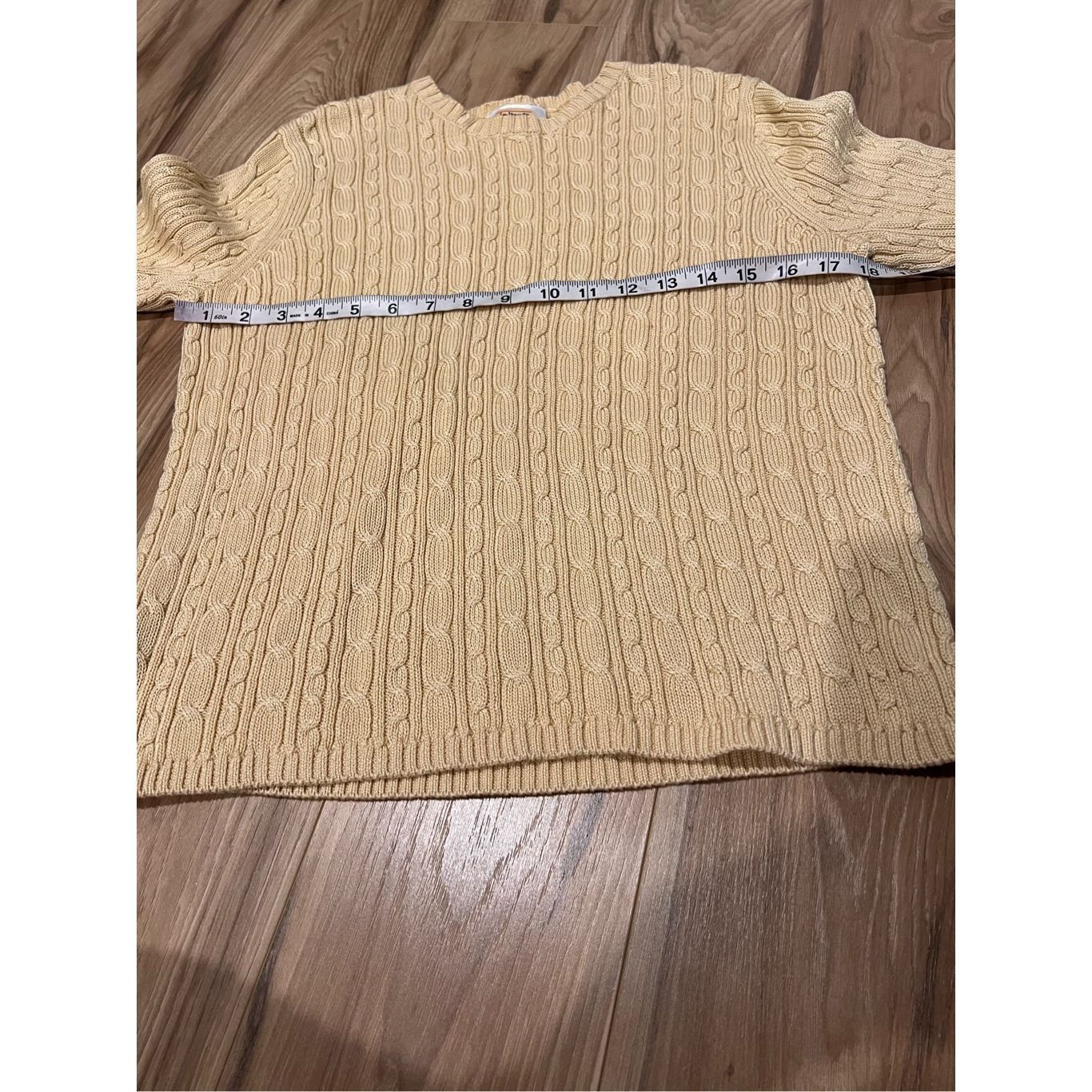 Other Talbots Cable Knit Cotton Crew Neck Sweater Made In Hong Kong petite sz M Size M / US 6-8 / IT 42-44 - 5 Thumbnail