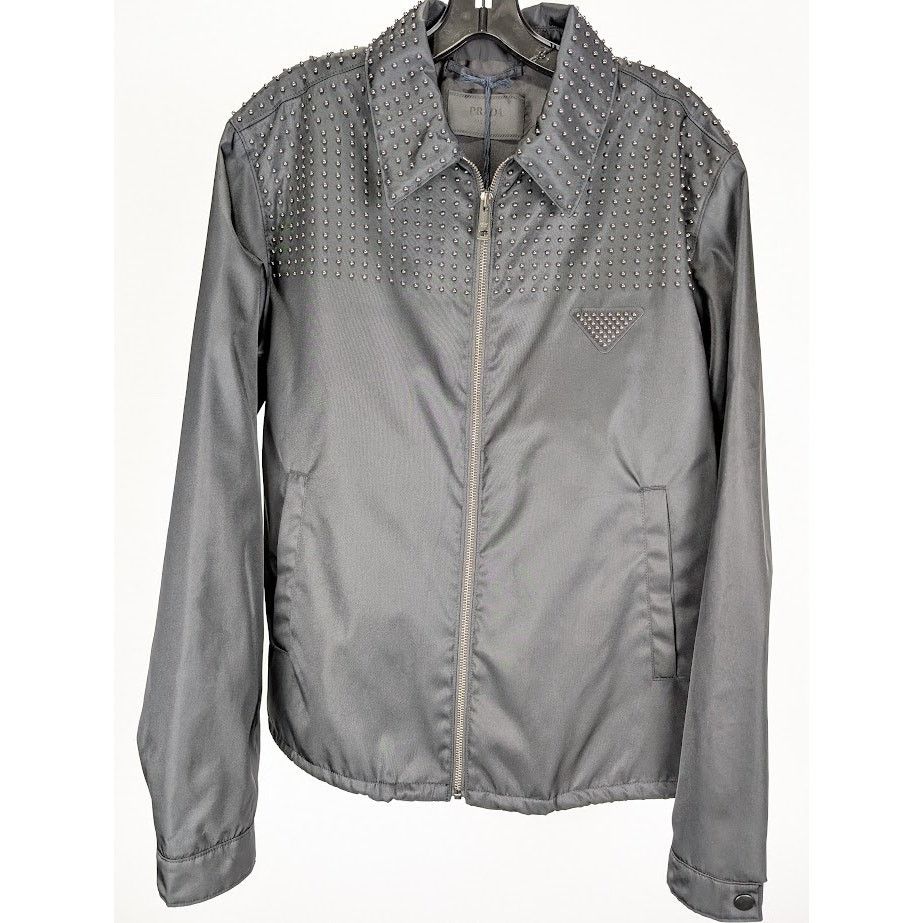 Prada o1rshd1 Re-Nylon Blouson Jacket in Nero Size US M / EU 48-50 / 2 - 4 Thumbnail