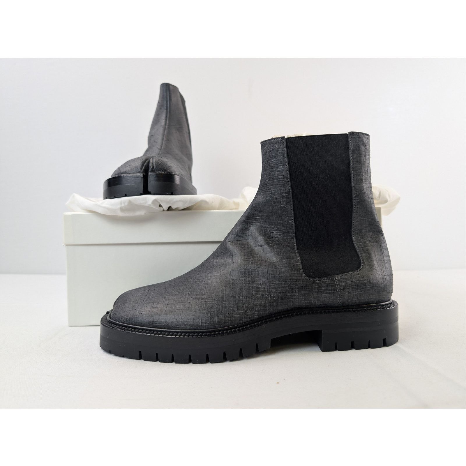 Maison Margiela o1rshd1 Tabi County Chelsea Boots in Black Size US 9 / EU 42 - 20 Thumbnail