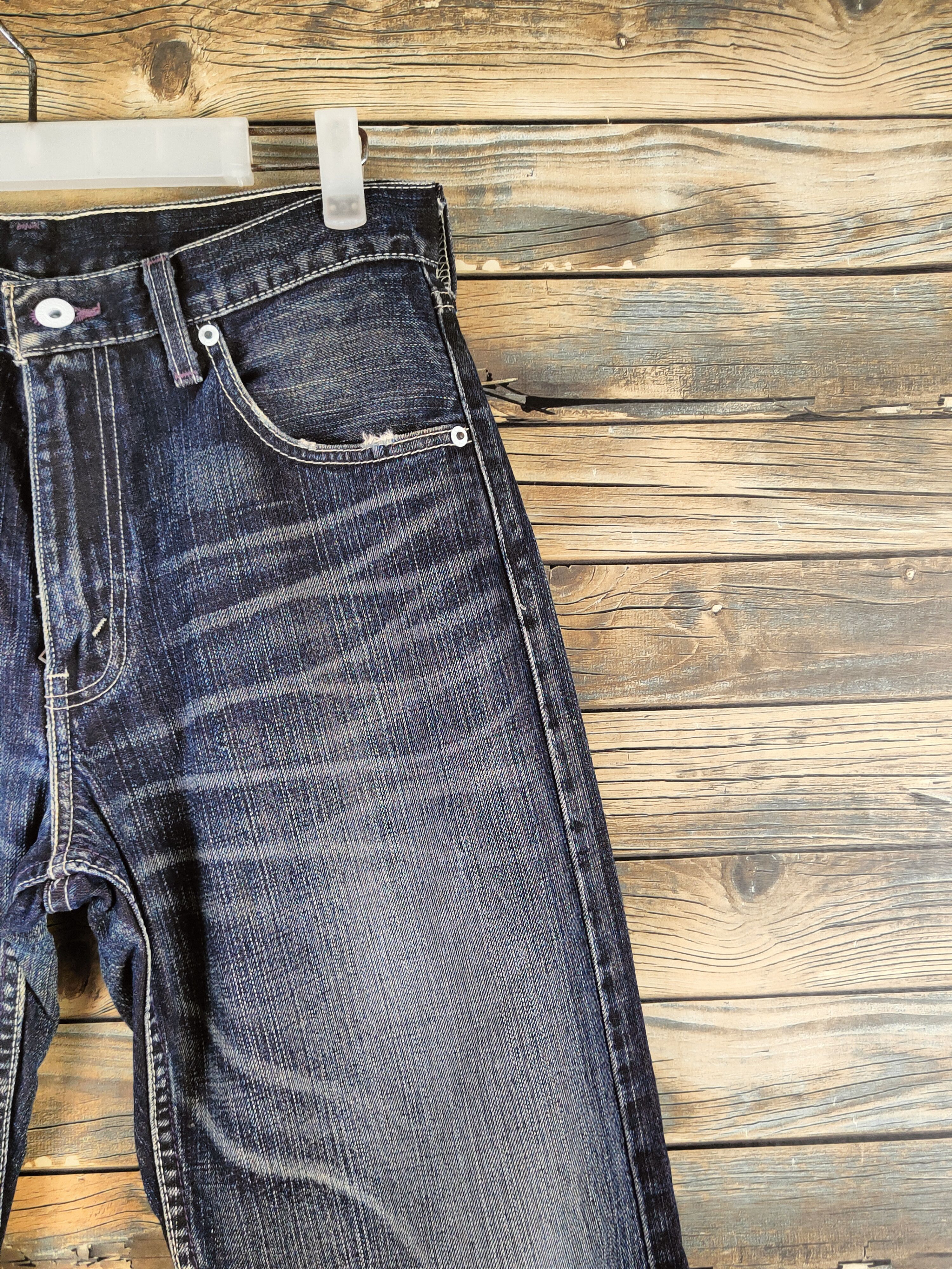 Levi's Levi's Black Distressed faded denim Jeans #S2830 Size US 29 - 5 Thumbnail