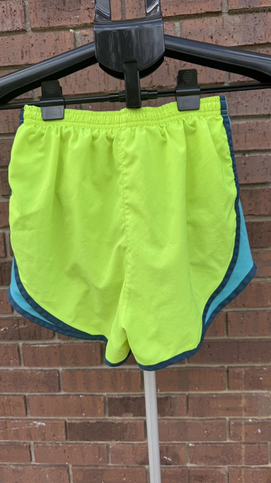 Nike Nike Dri-Fit Tempo Running Shorts Womans Size XS Neon Lime Size 22" - 5 Thumbnail