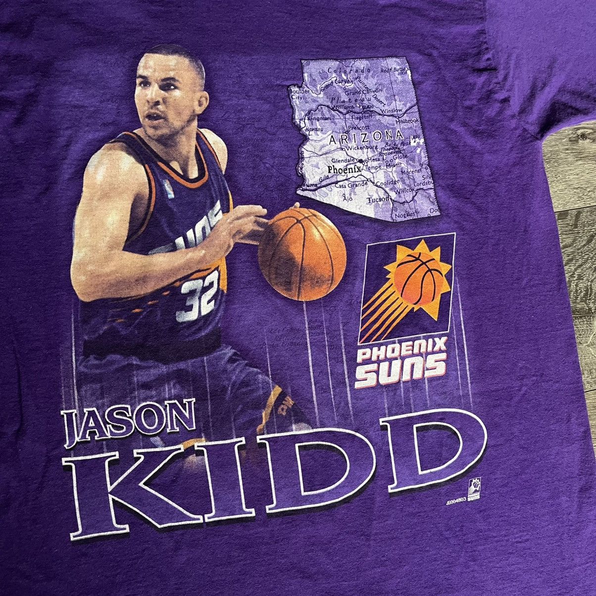 NBA × Vintage Vintage 1990s NBA Phoenix Suns Jason Kidd Player Graphic Tee Size US L / EU 52-54 / 3 - 3 Thumbnail